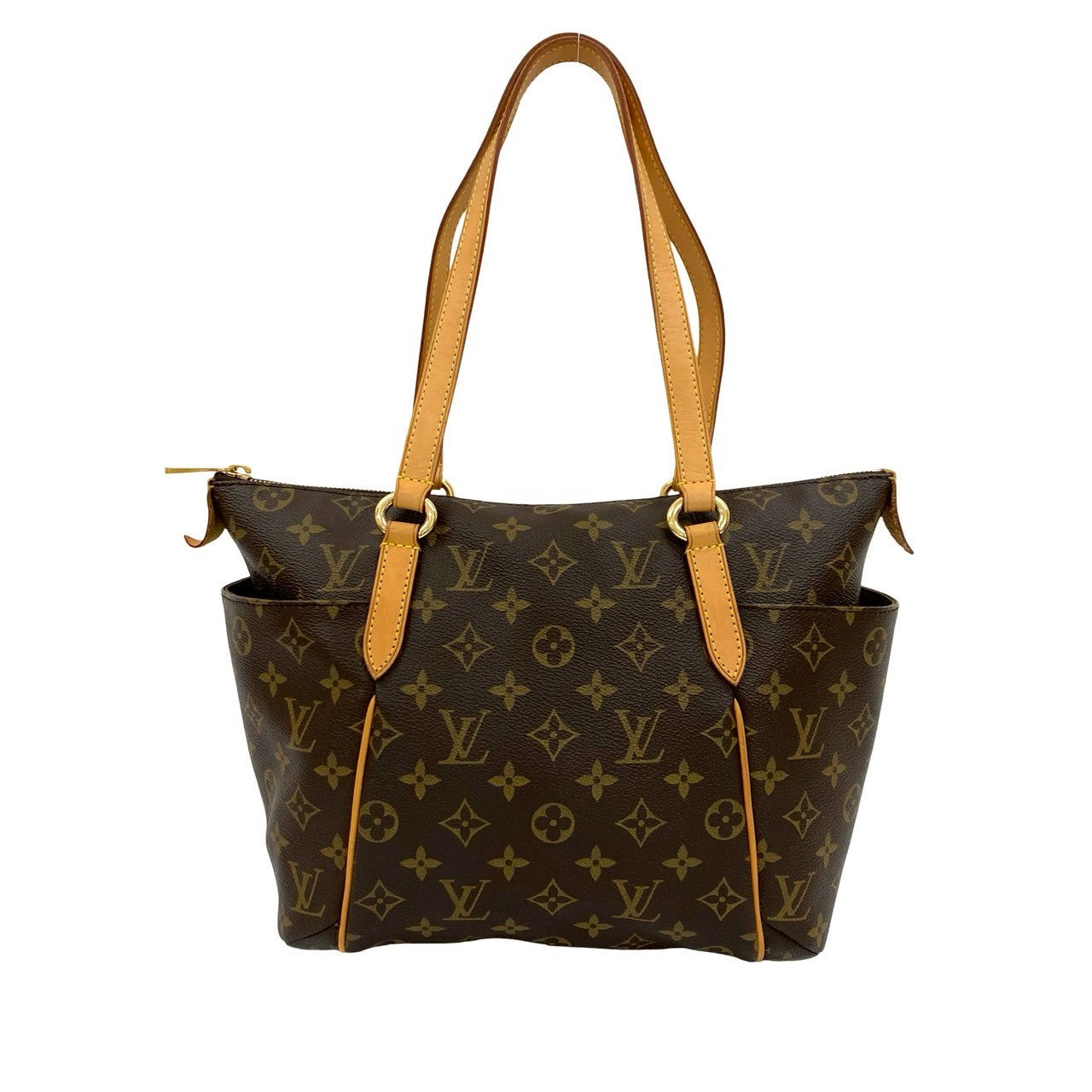 LOUIS VUITTON Tote Bag leather Brown Monogram Totally PM