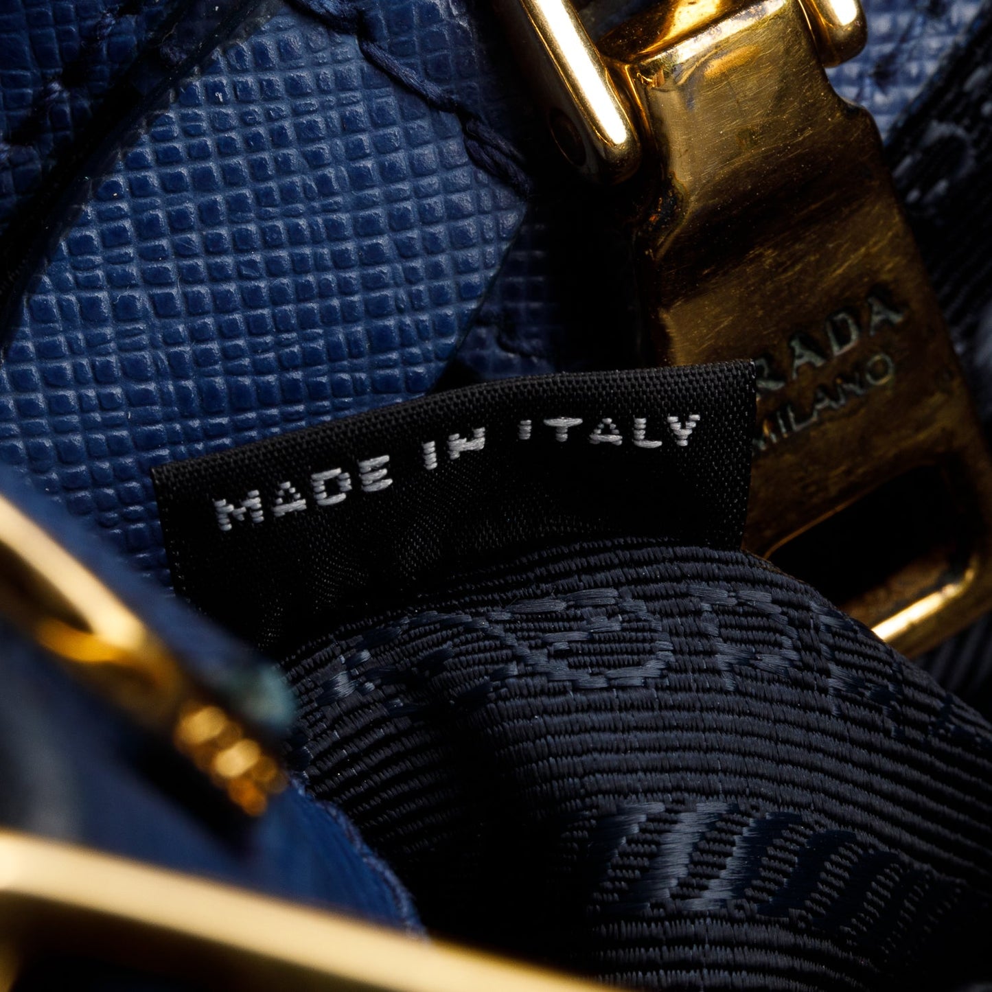 Prada Blue Saffiano Lux Medium Galleria Tote