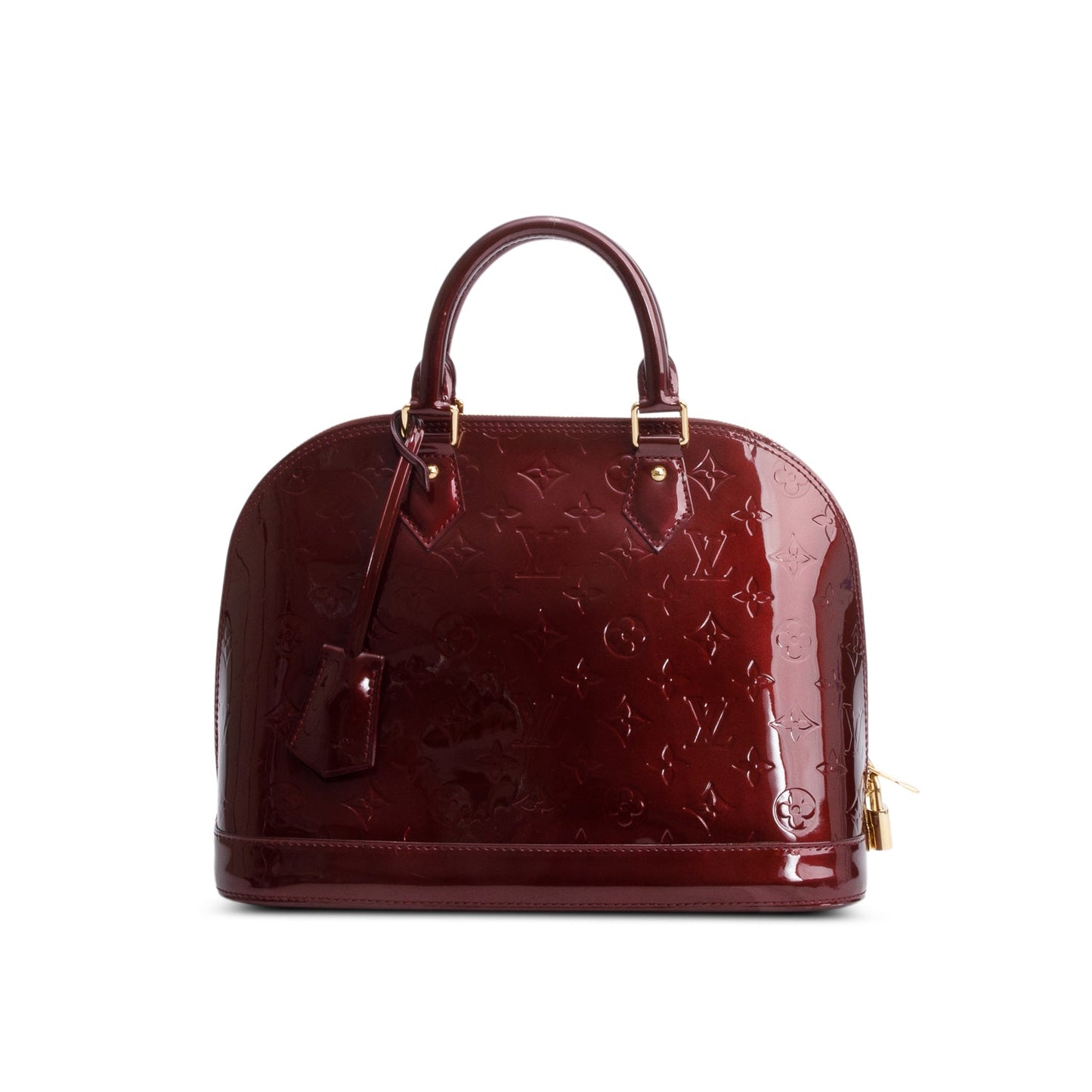 Louis Vuitton Burgundy Monogram Vernis Alma PM