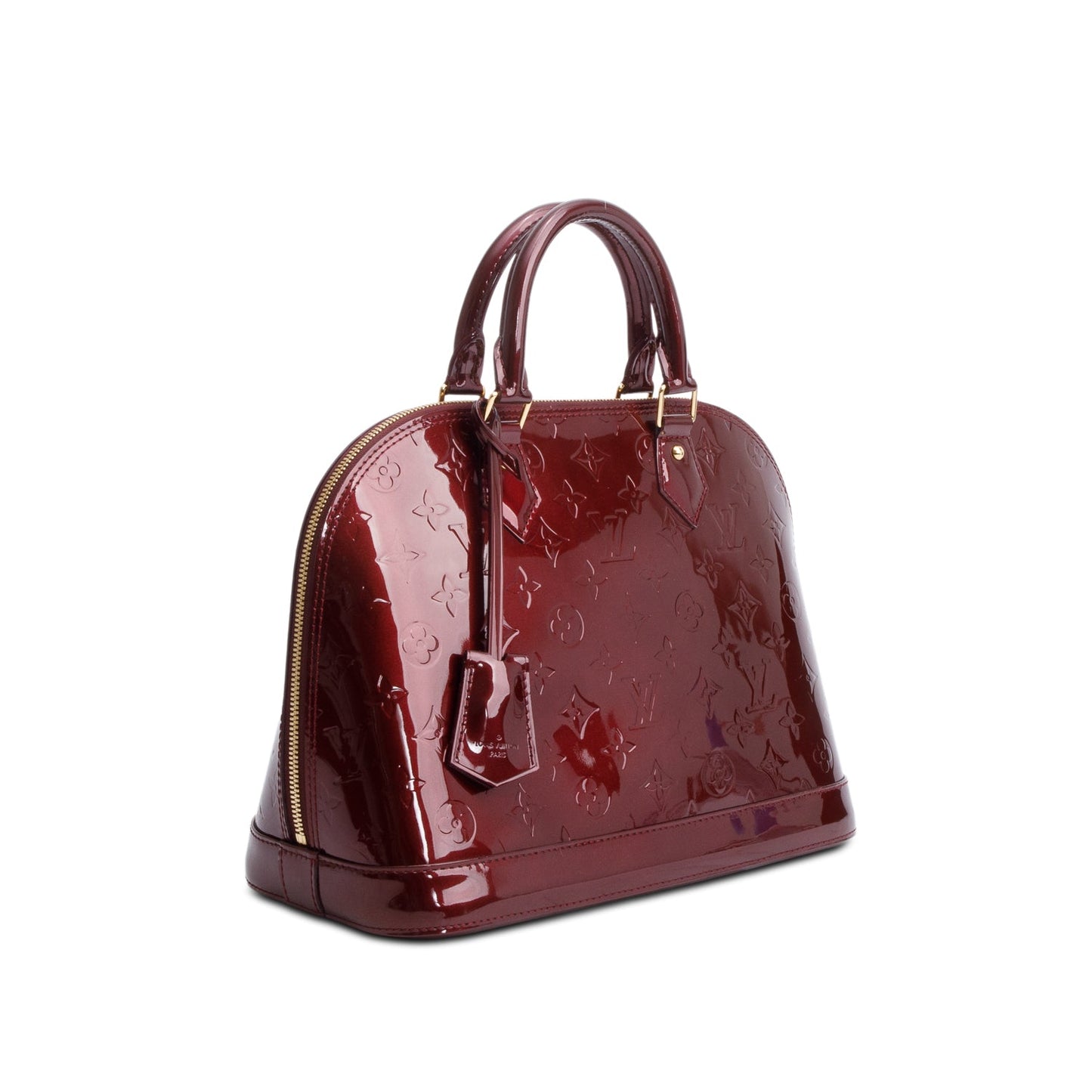 Louis Vuitton Burgundy Monogram Vernis Alma PM
