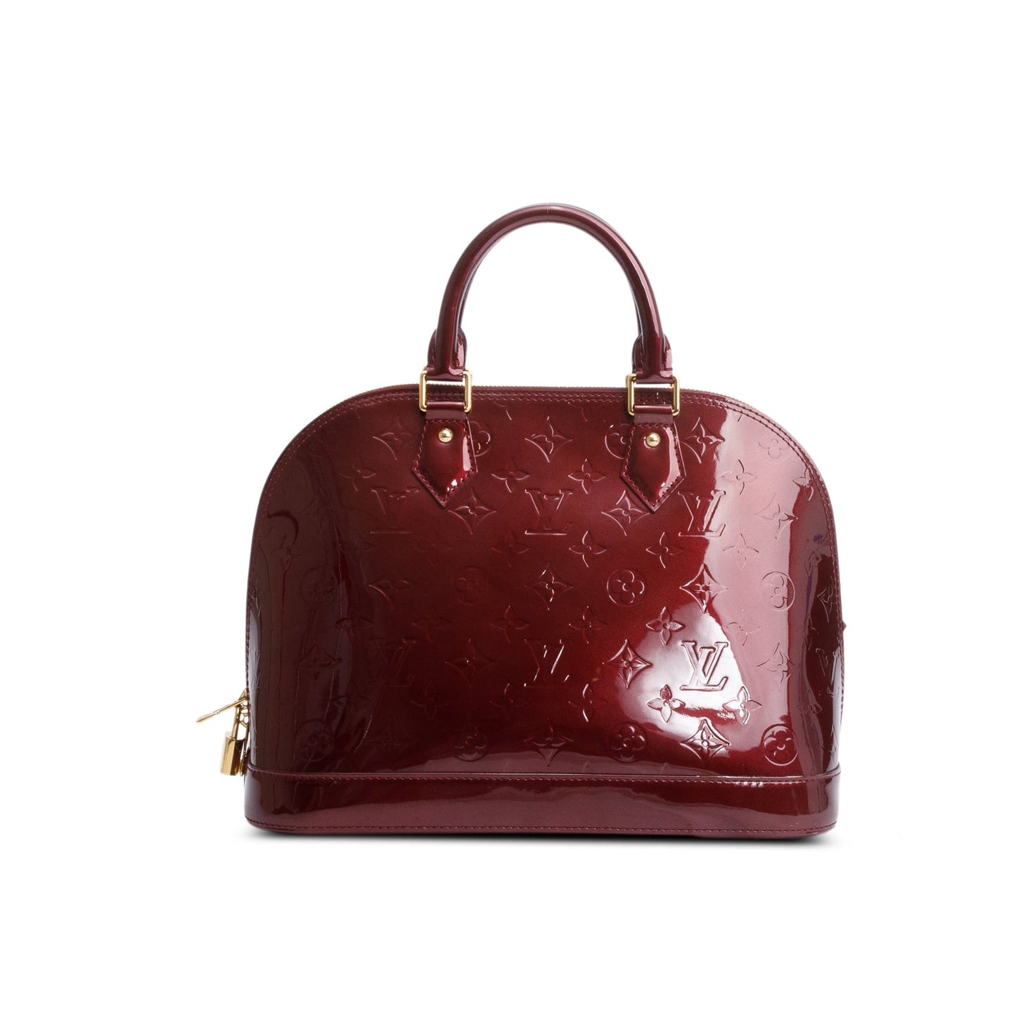 Louis Vuitton Burgundy Monogram Vernis Alma PM