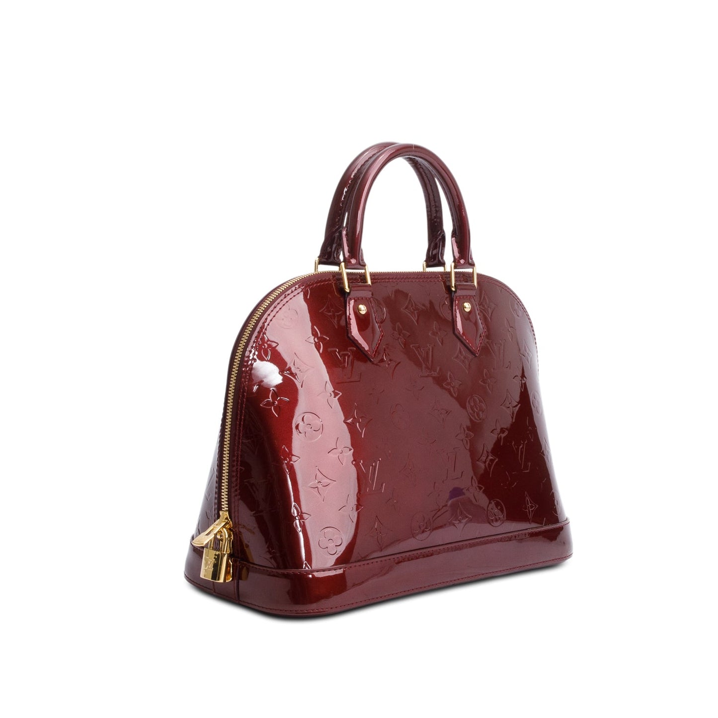 Louis Vuitton Burgundy Monogram Vernis Alma PM