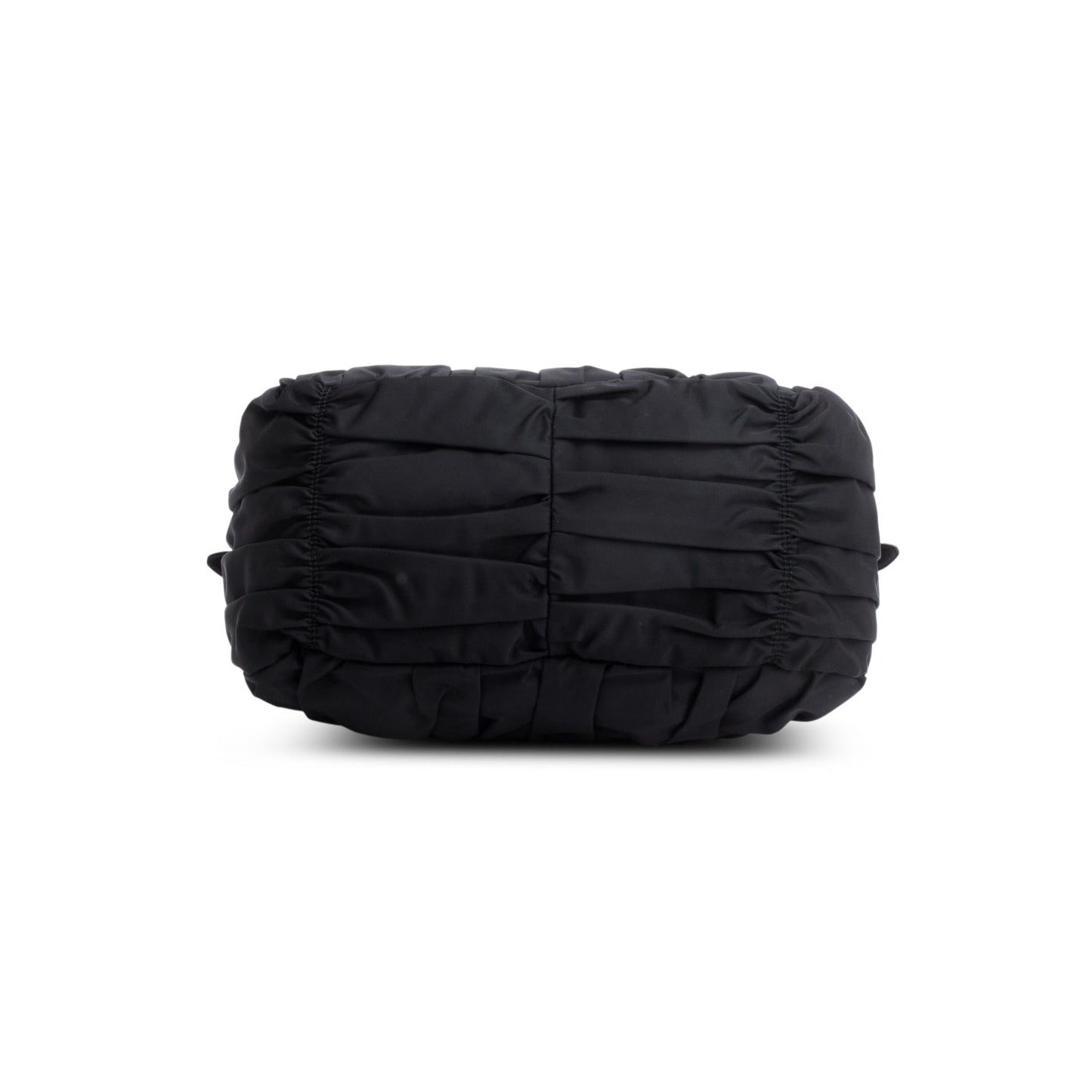 Prada Black Leather-Trimmed Tessuto Gaufre Tote