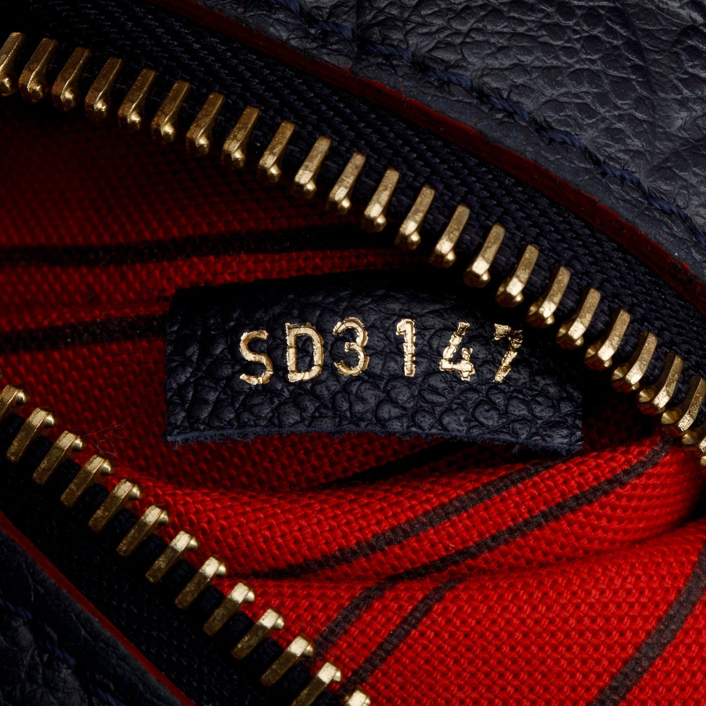 Louis Vuitton Navy Monogram Empreinte Leather Pochette Metis