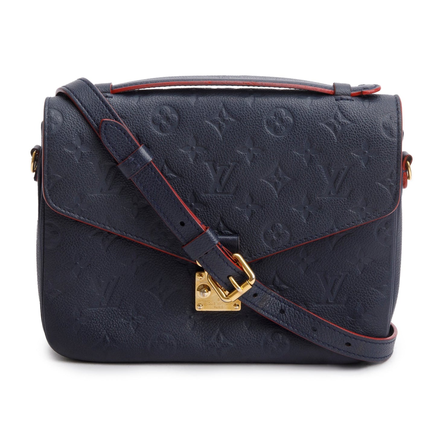 Louis Vuitton Navy Monogram Empreinte Leather Pochette Metis