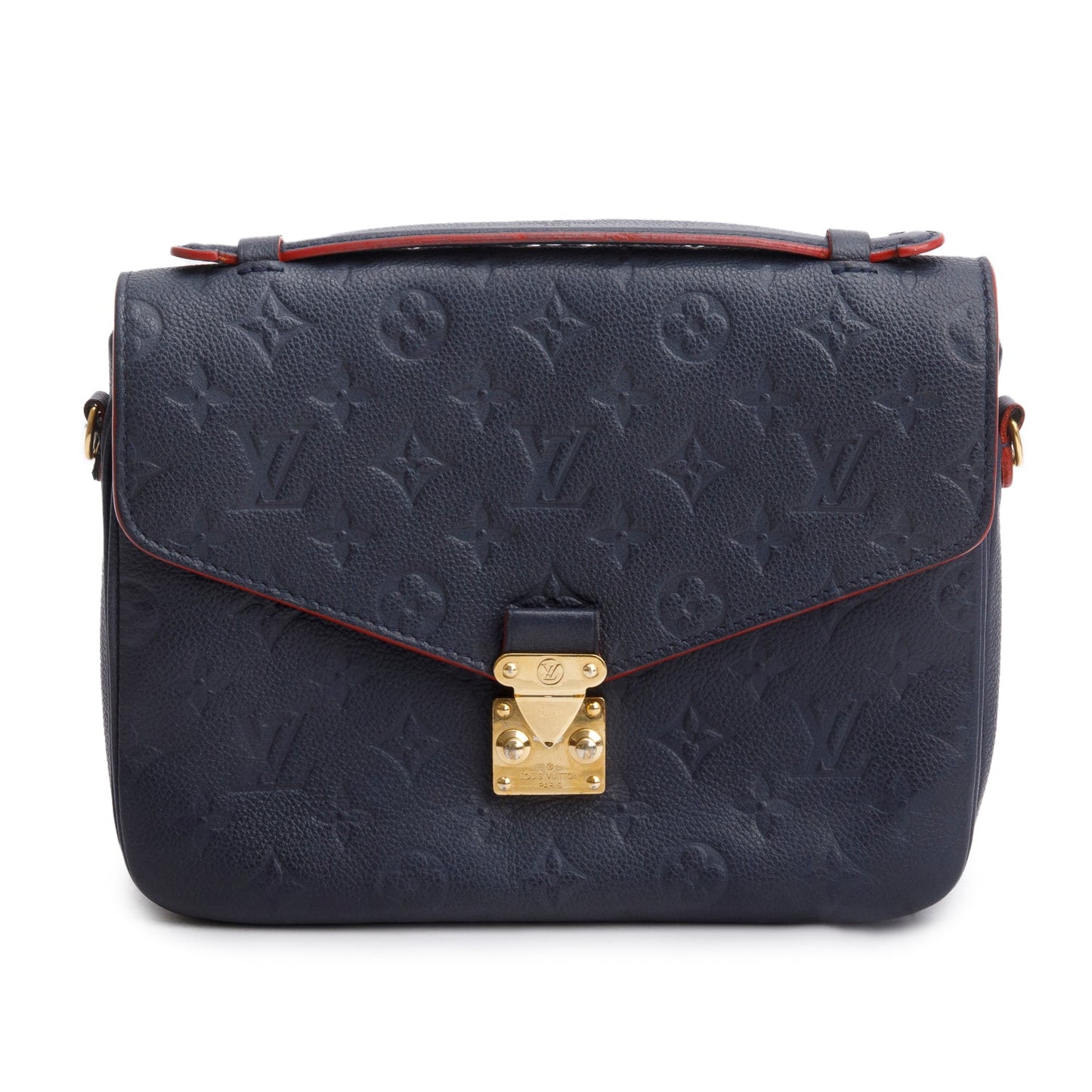 Louis Vuitton Navy Monogram Empreinte Leather Pochette Metis