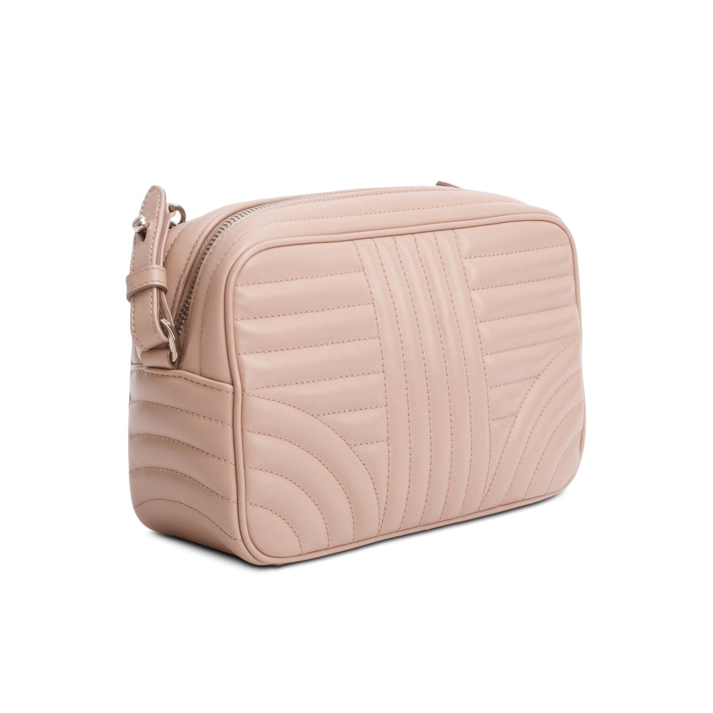 Prada Pink Soft Calfskin Diagramme Crossbody Bag