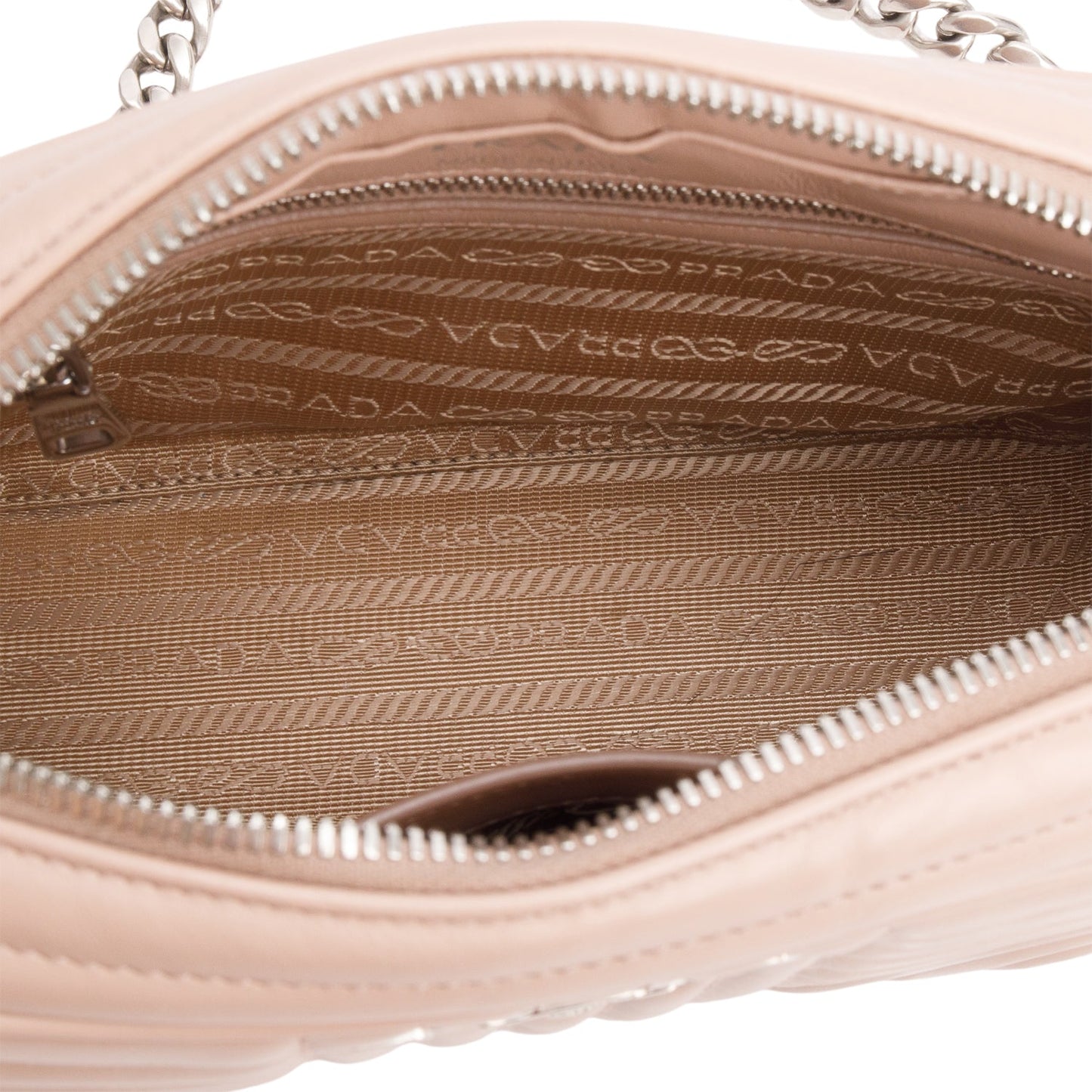 Prada Pink Soft Calfskin Diagramme Crossbody Bag