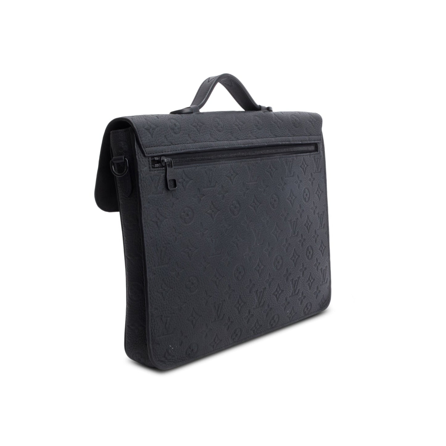 Louis Vuitton Black Taurillon Monogram S Lock Briefcase