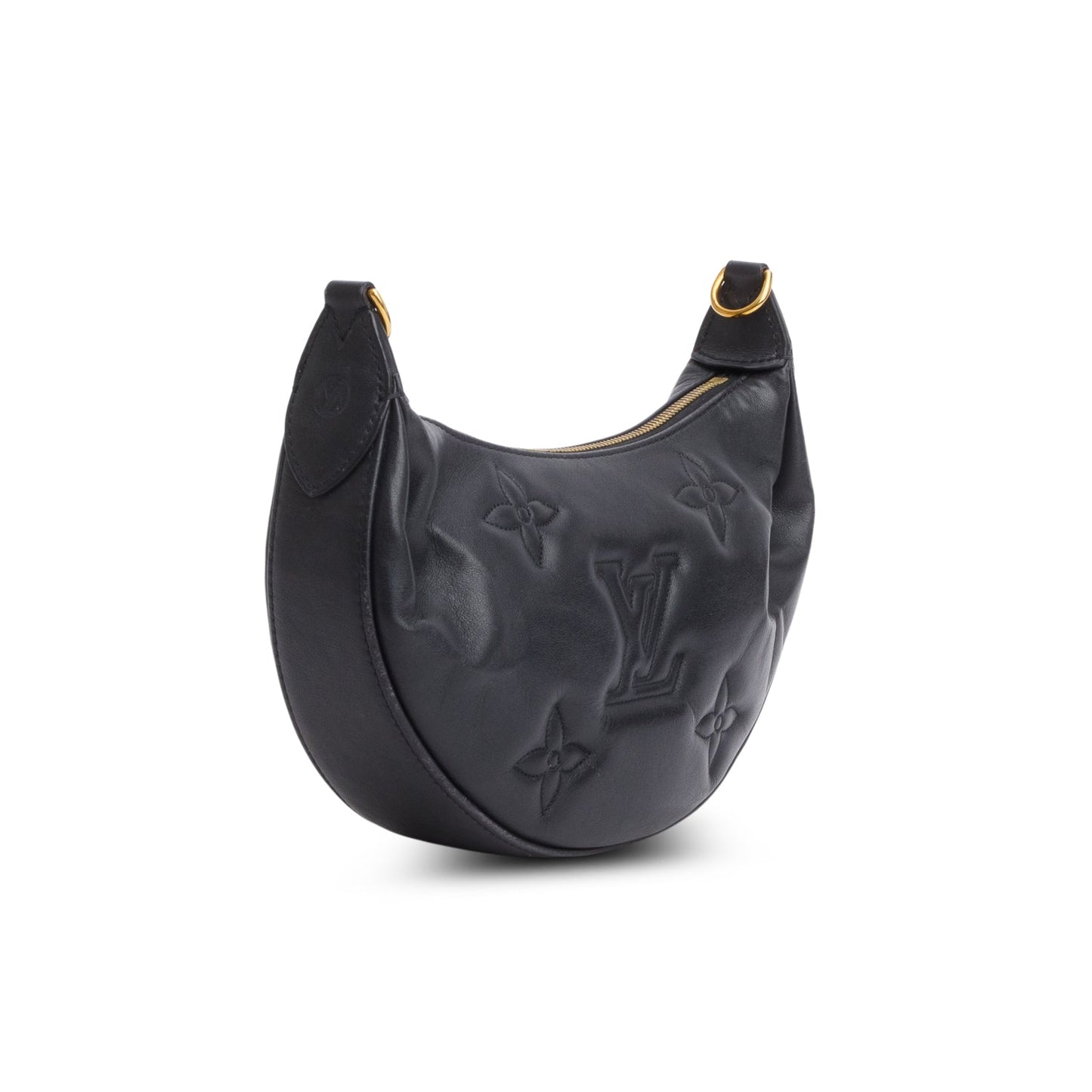 Louis Vuitton Black Calfskin Bubblegram Over the Moon Bag