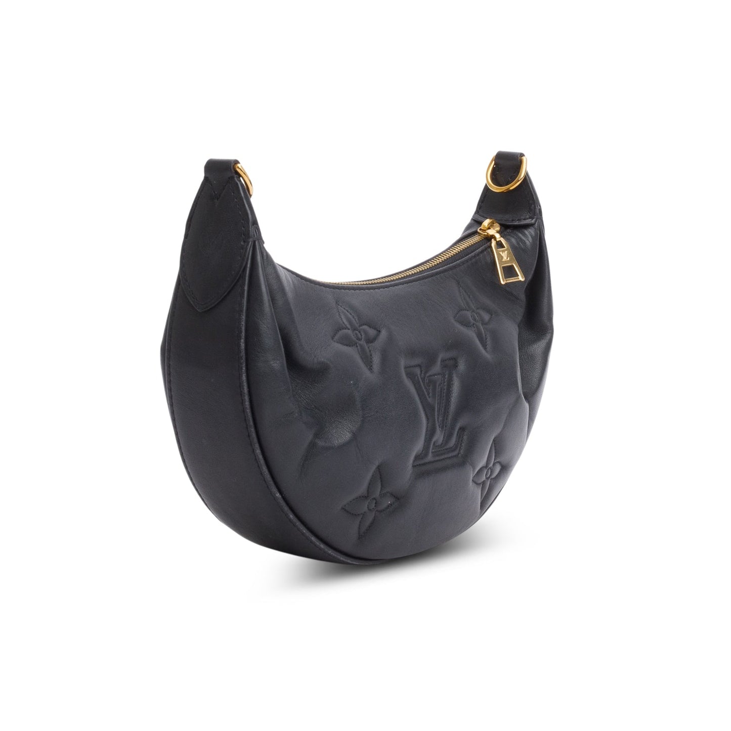 Louis Vuitton Black Calfskin Bubblegram Over the Moon Bag