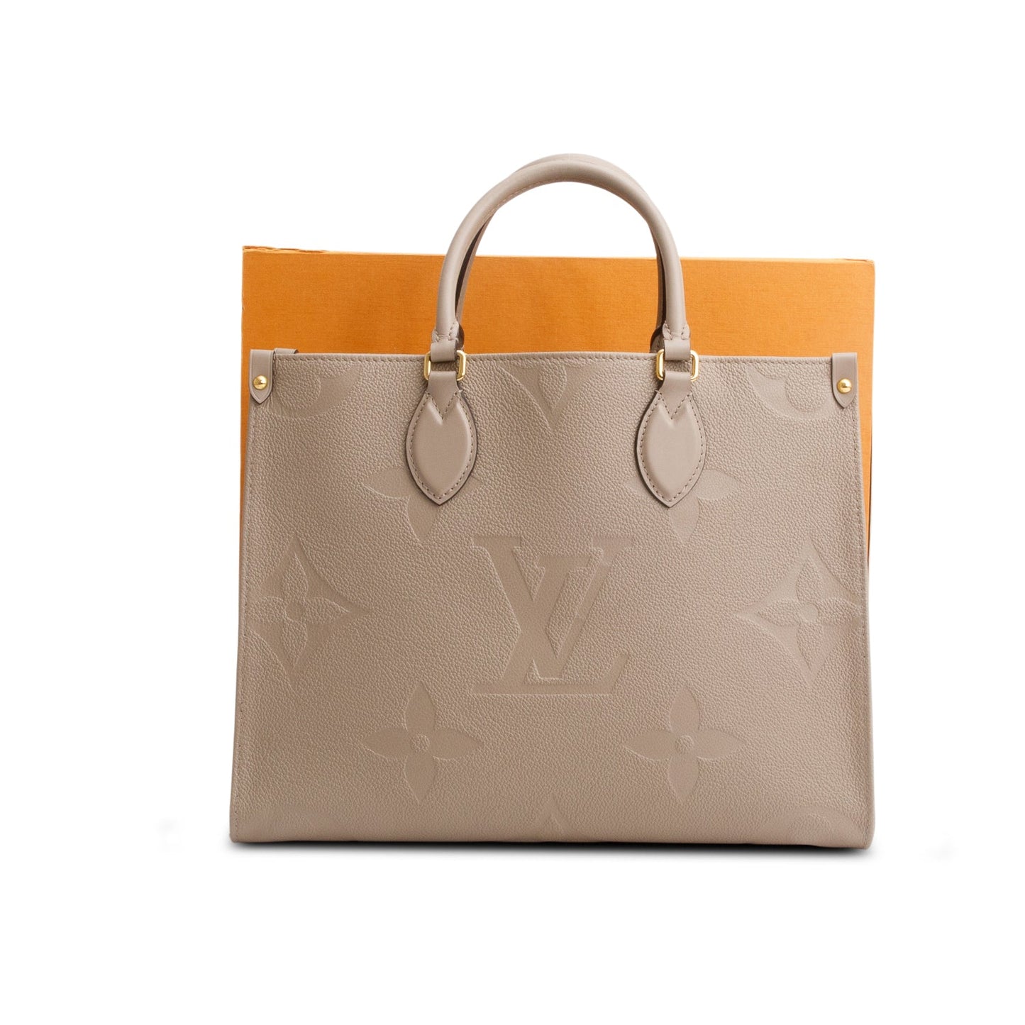 Louis Vuitton Turtledove Monogram Empreinte Giant OnTheGo MM