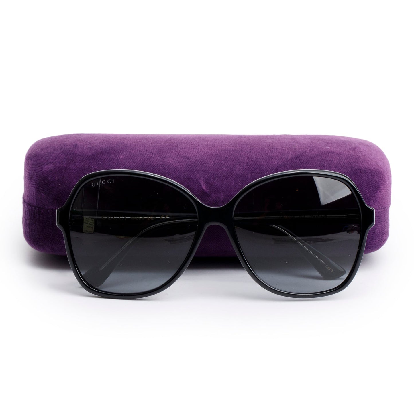 Gucci GG509S Black Acetate GG Square Sunglasses
