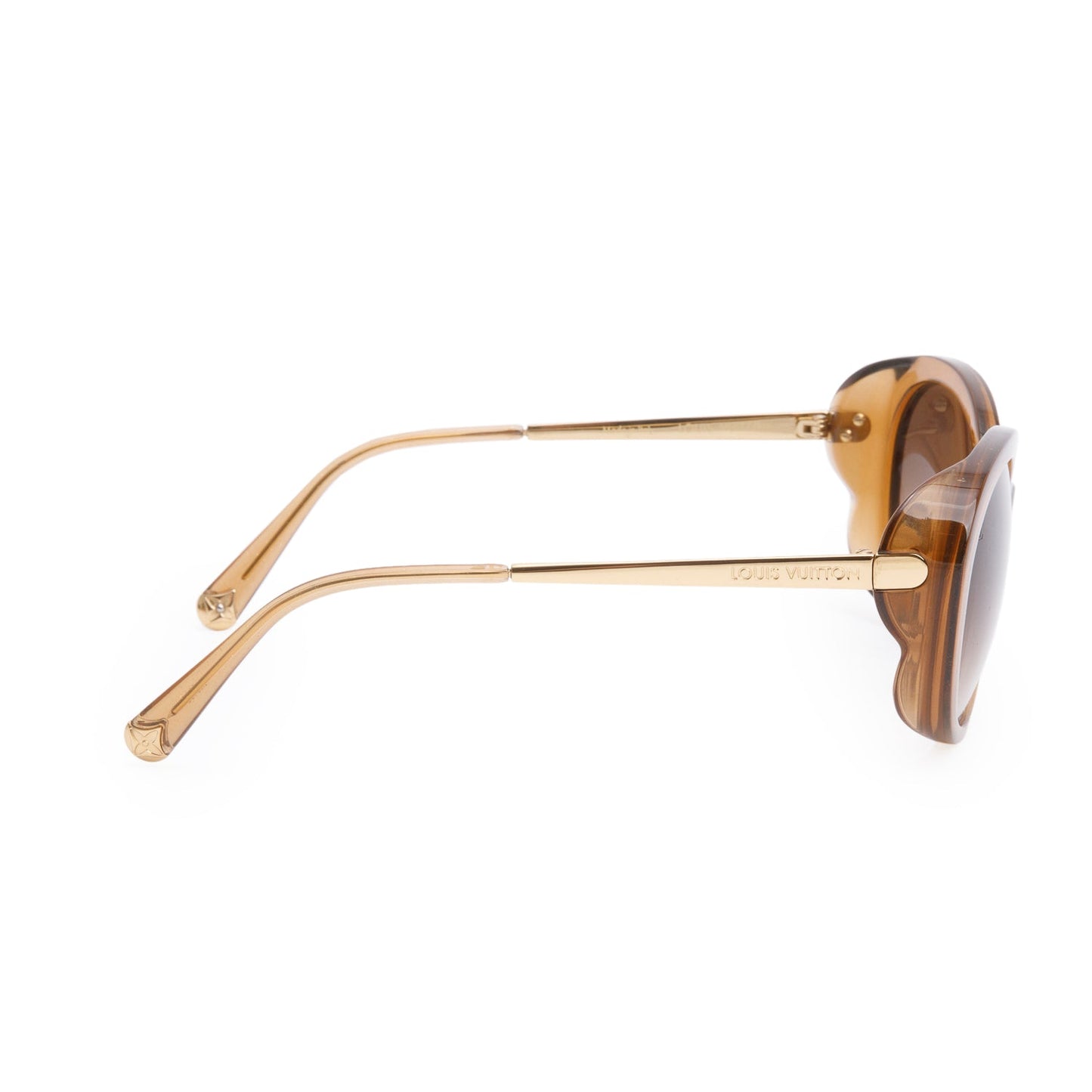 Louis Vuitton Z0800W Brown Glitter Round Sunglasses
