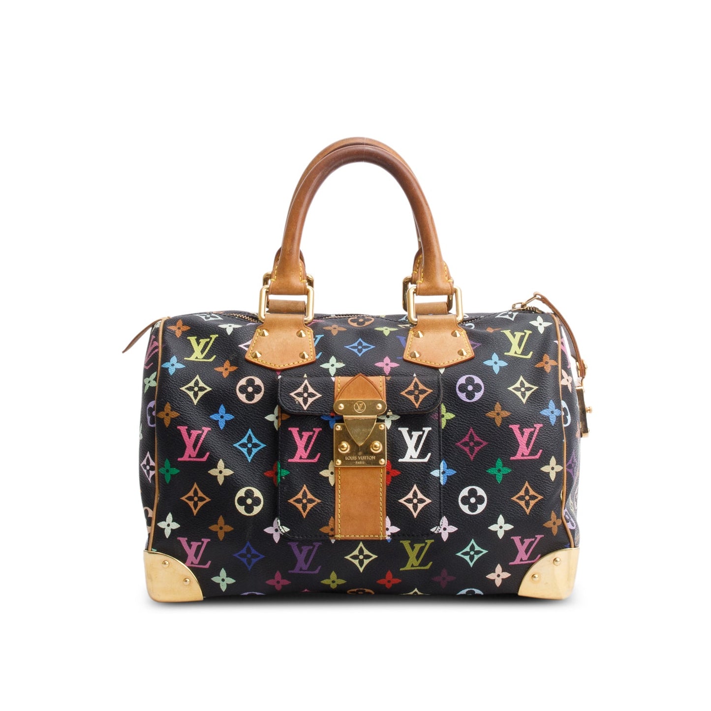 Louis Vuitton Black Monogram Multicolore Speedy 30