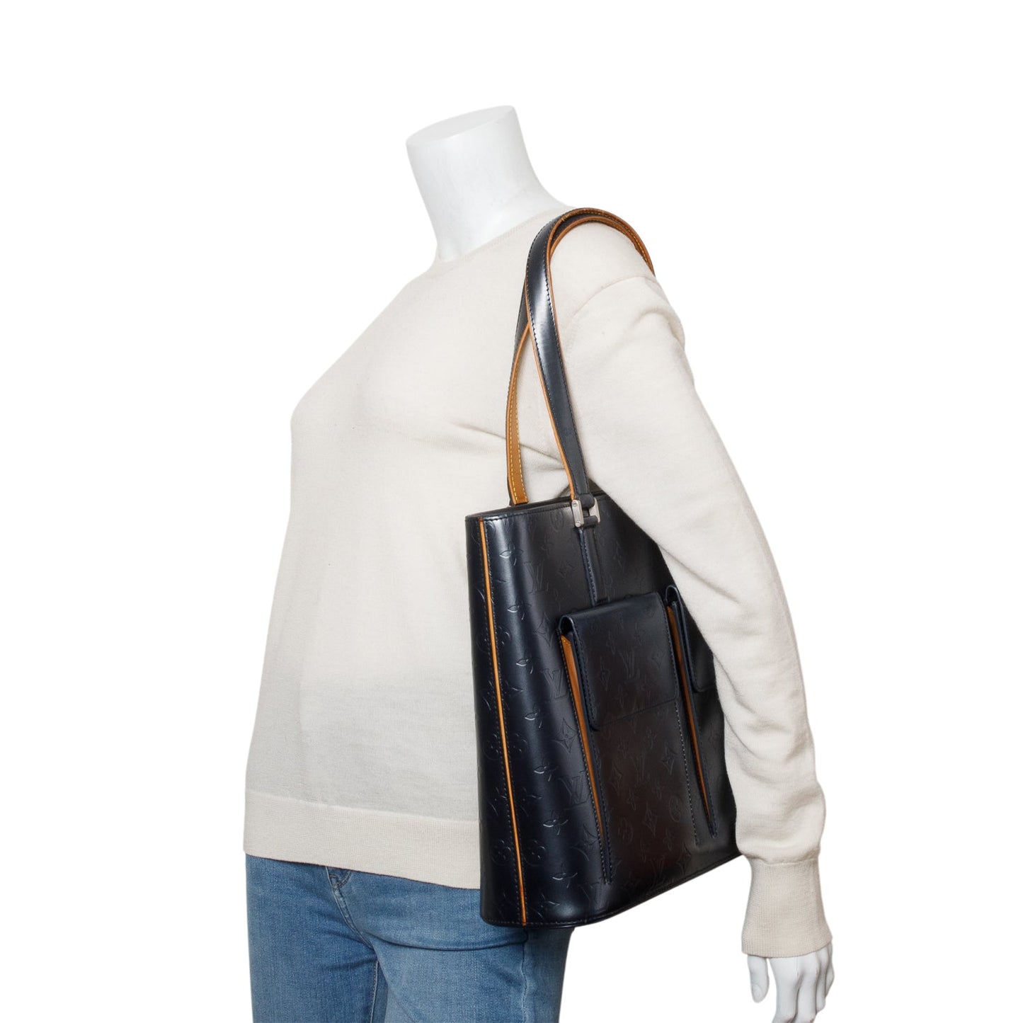 Louis Vuitton Blue Mat Monogram Willwood Tote