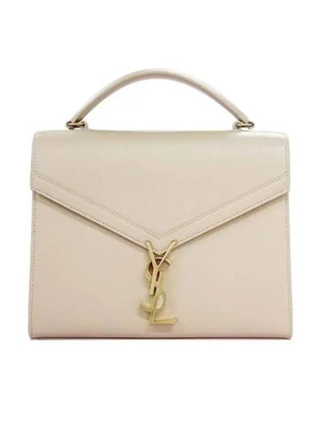 Luxury Saint Laurent Trending 2025 Casandra Grain Leather Tote Bag Beige