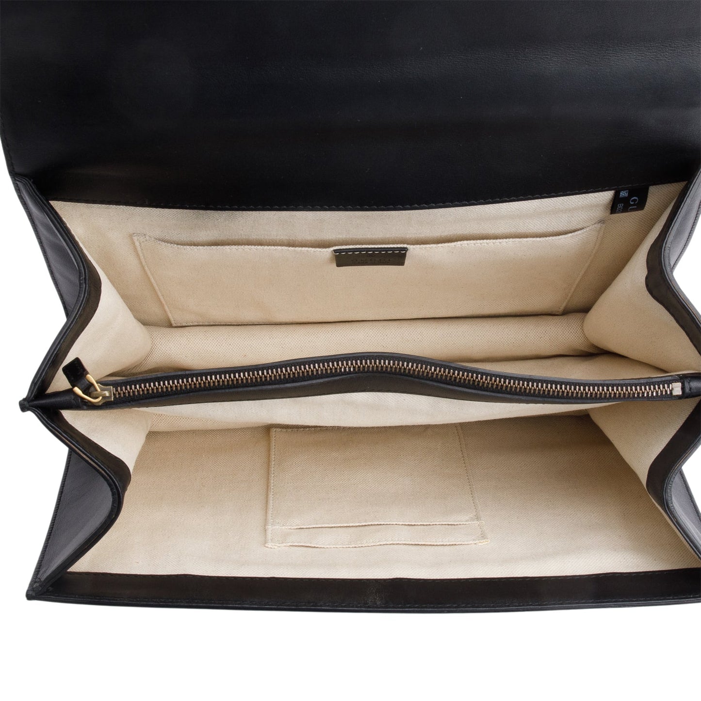 Gucci Black Calfskin Leather Large Dionysus Bamboo Top Handle Bag