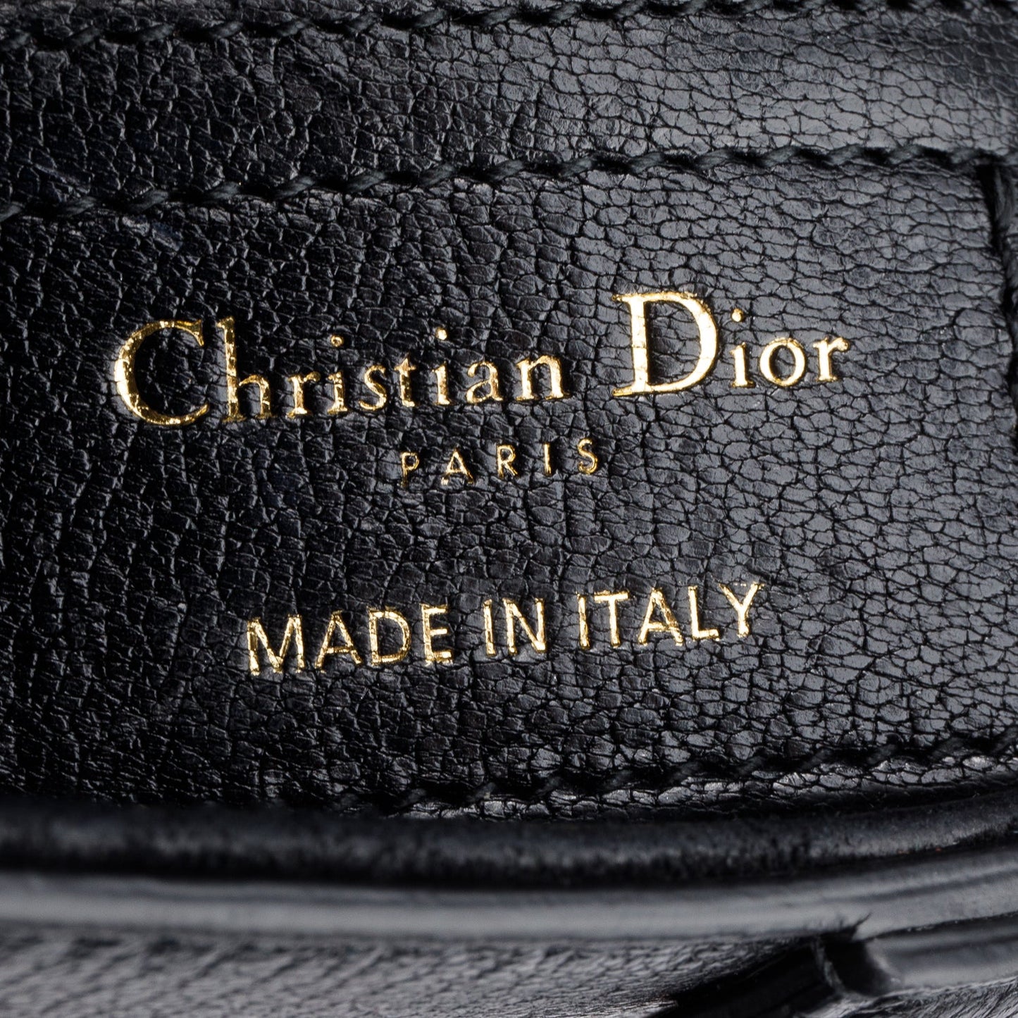 Christian Dior 2023 Black Calfskin Saddle Bag