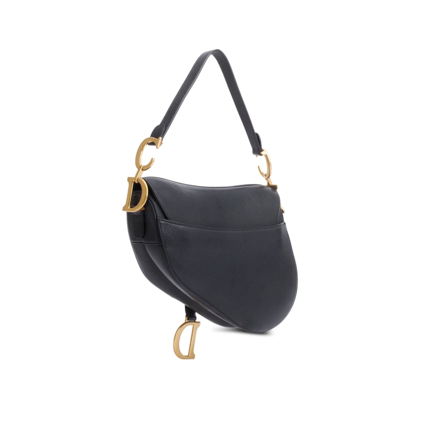 Christian Dior 2023 Black Calfskin Saddle Bag