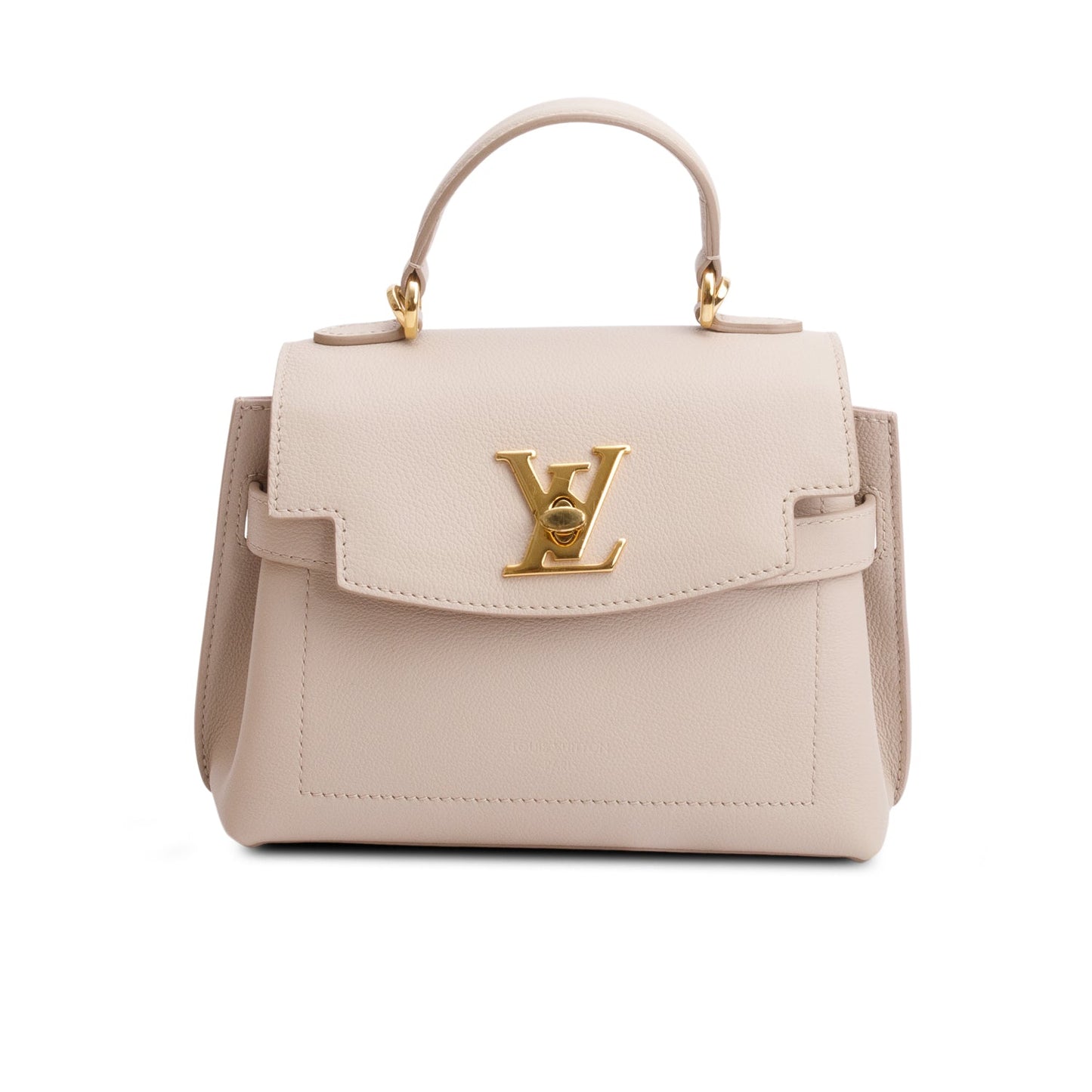 Louis Vuitton Beige Calkskin Mini Lockme Ever