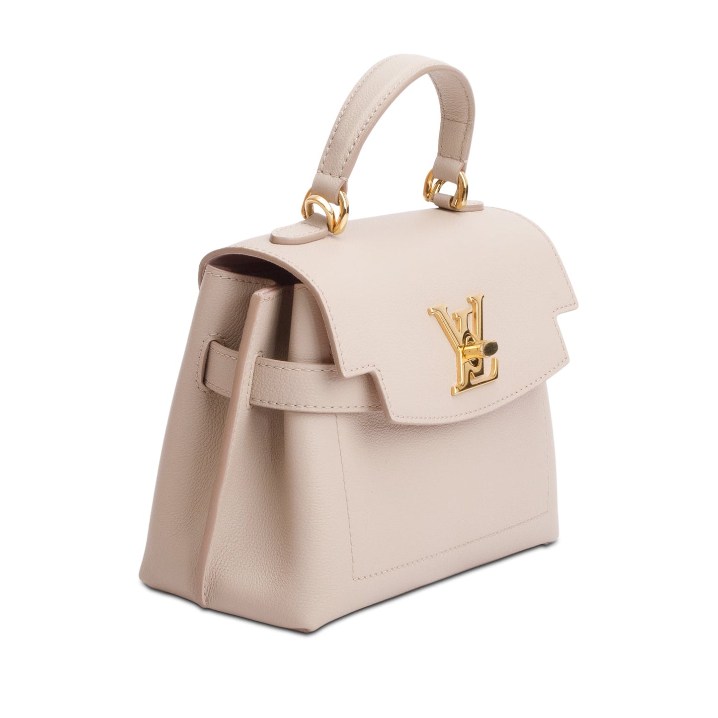 Louis Vuitton Beige Calkskin Mini Lockme Ever
