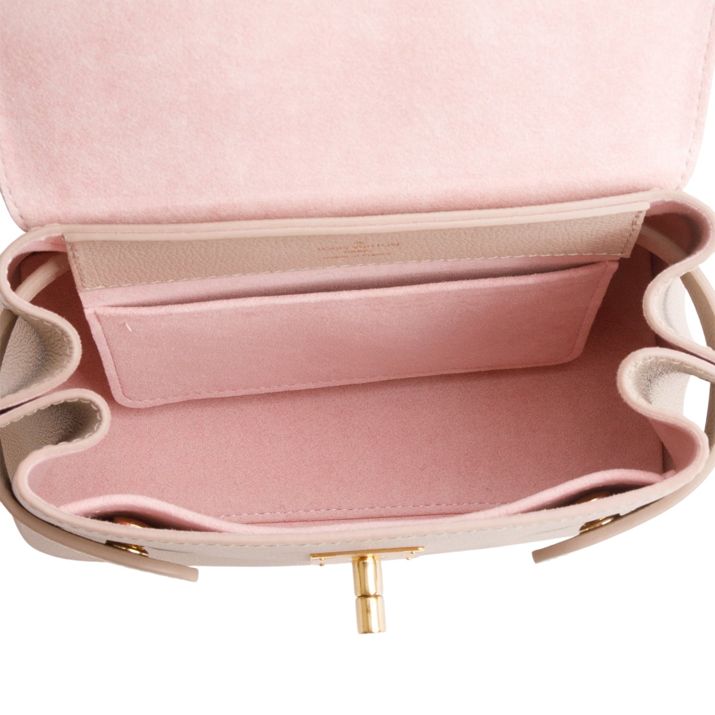 Louis Vuitton Beige Calkskin Mini Lockme Ever