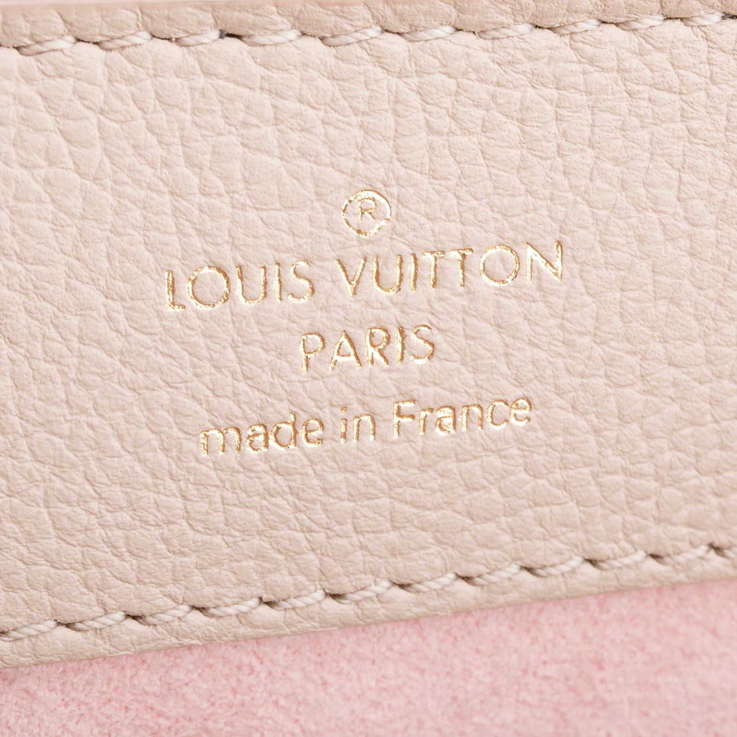 Louis Vuitton Beige Calkskin Mini Lockme Ever