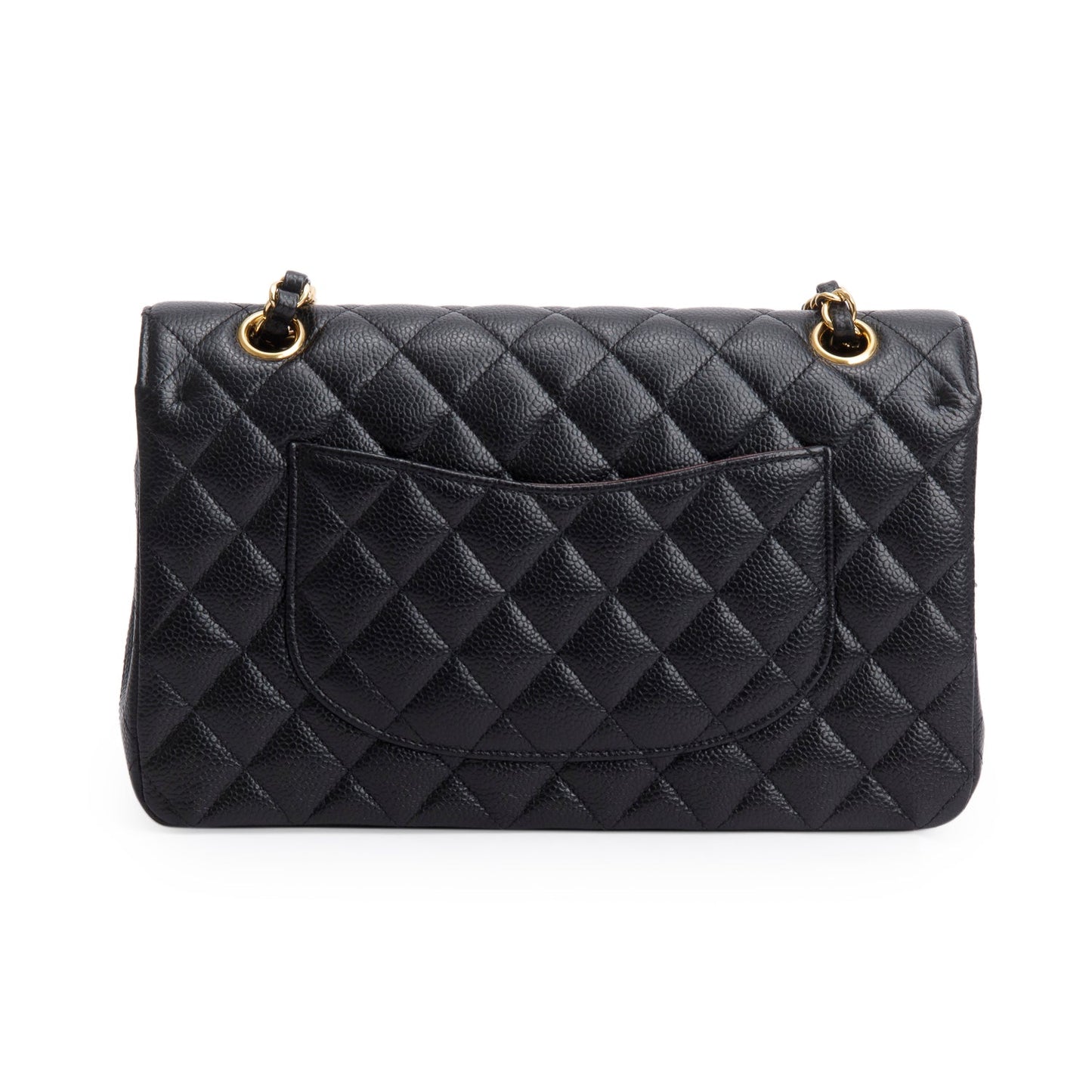 Chanel Black Caviar Classic Medium Double Flap Bag