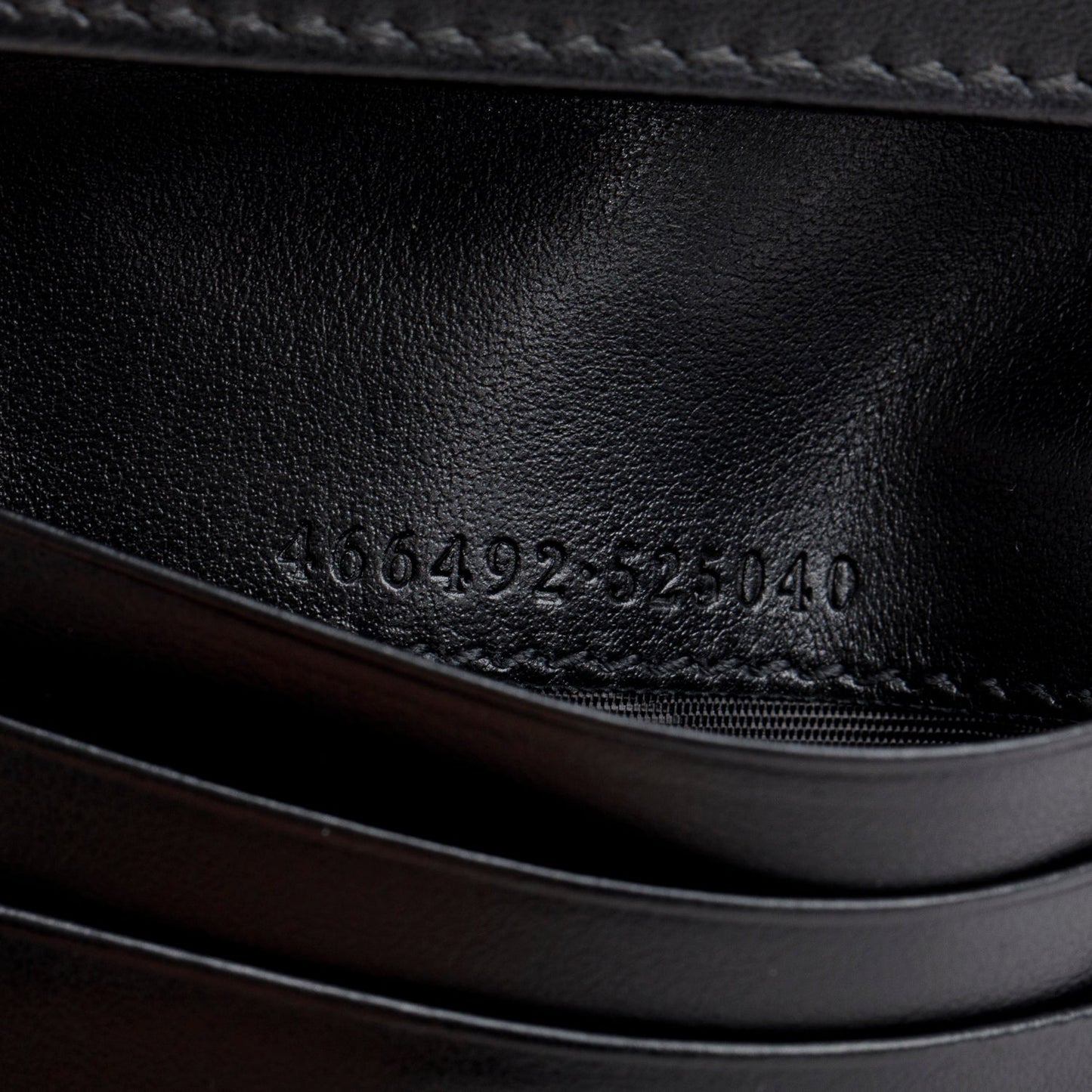 Gucci Black Quilted GG Marmont Leather Card Case Wallet