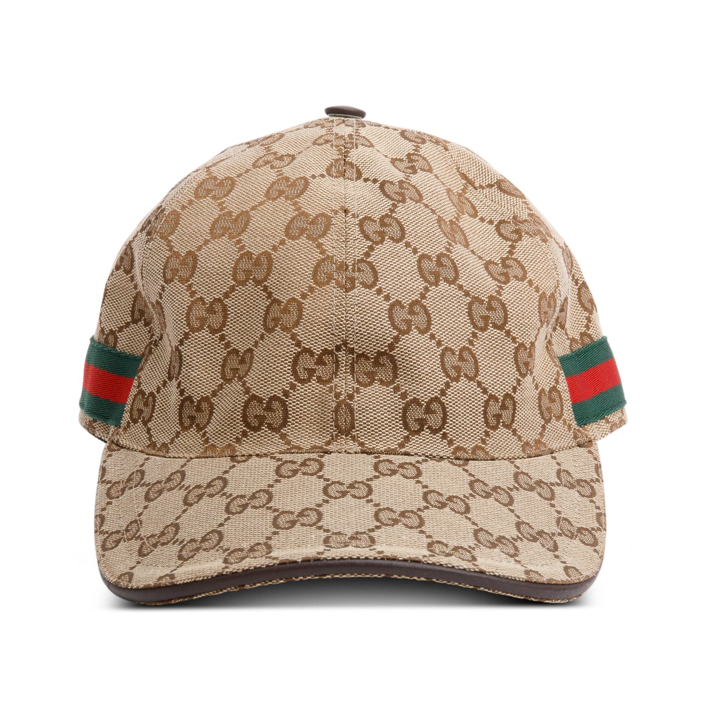 Gucci Beige Monogram Web Baseball Hat, Size M 58