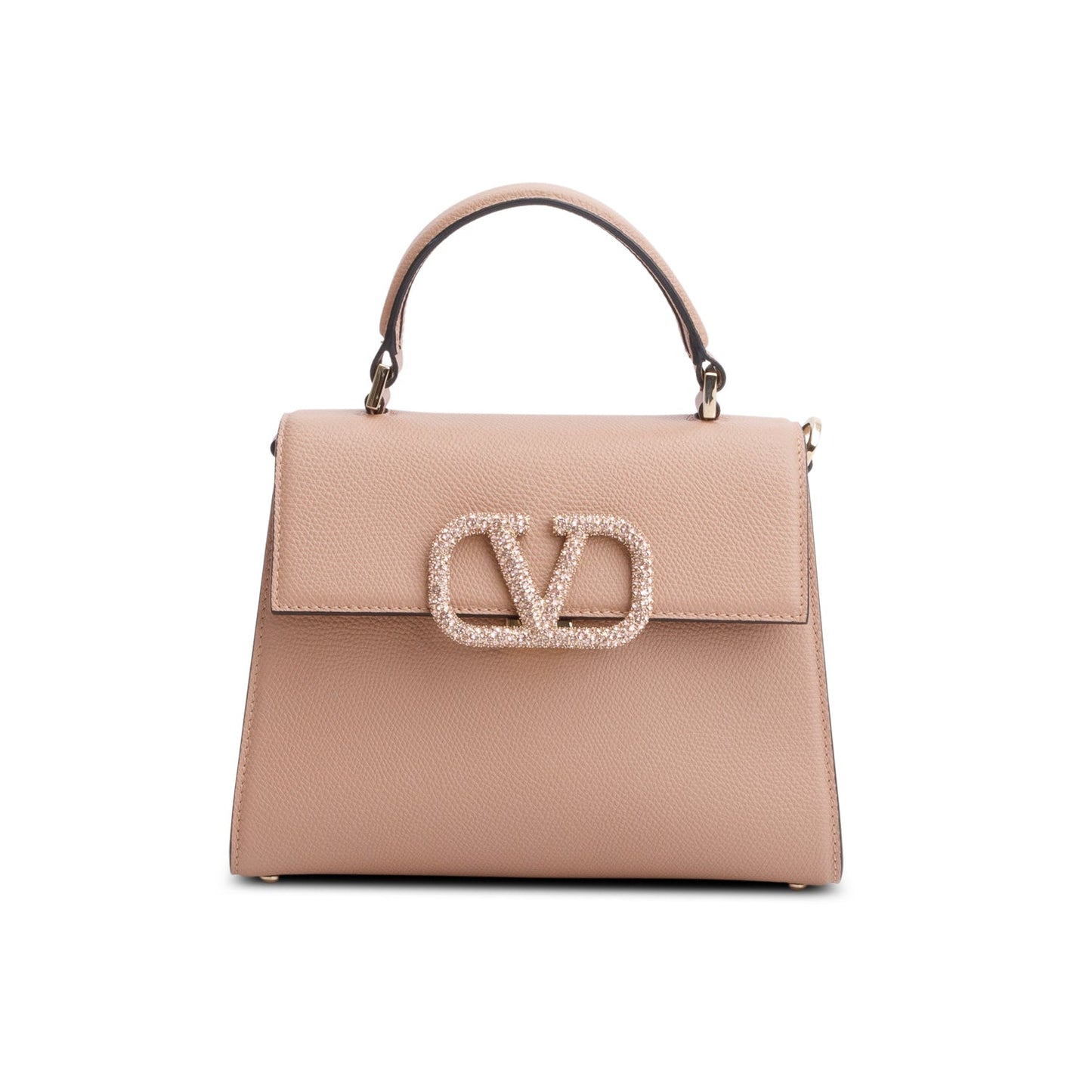 Valentino Pink Grainy Calfskin Small VSling Handbag