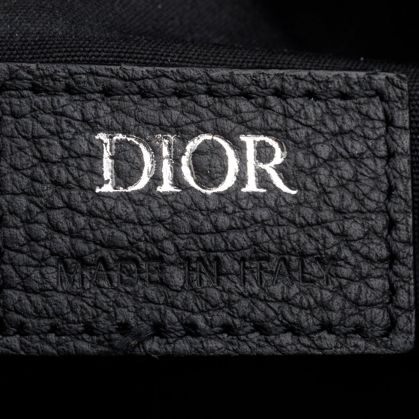Christian Dior 2022 Navy Oblique Canvas Jacquard Saddle Bag