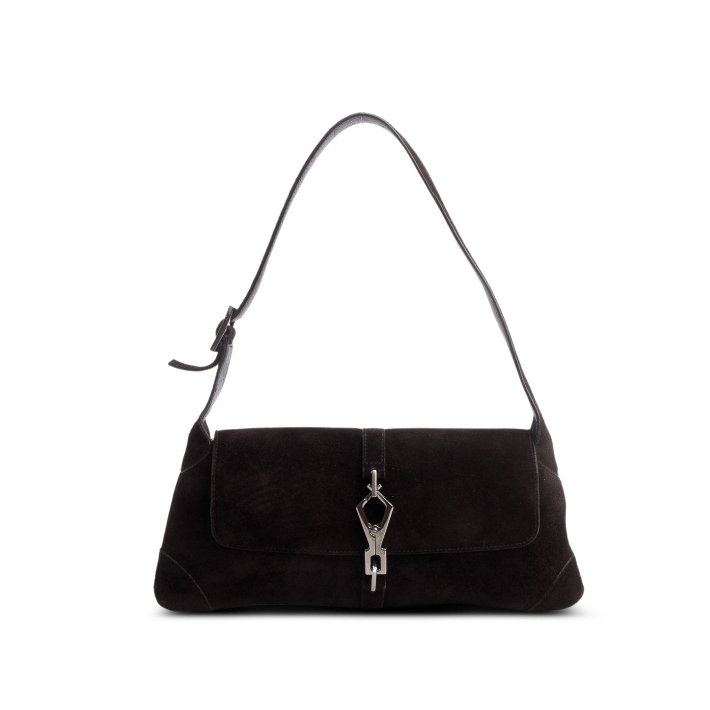 Gucci Vintage Brown Suede Micro Jackie