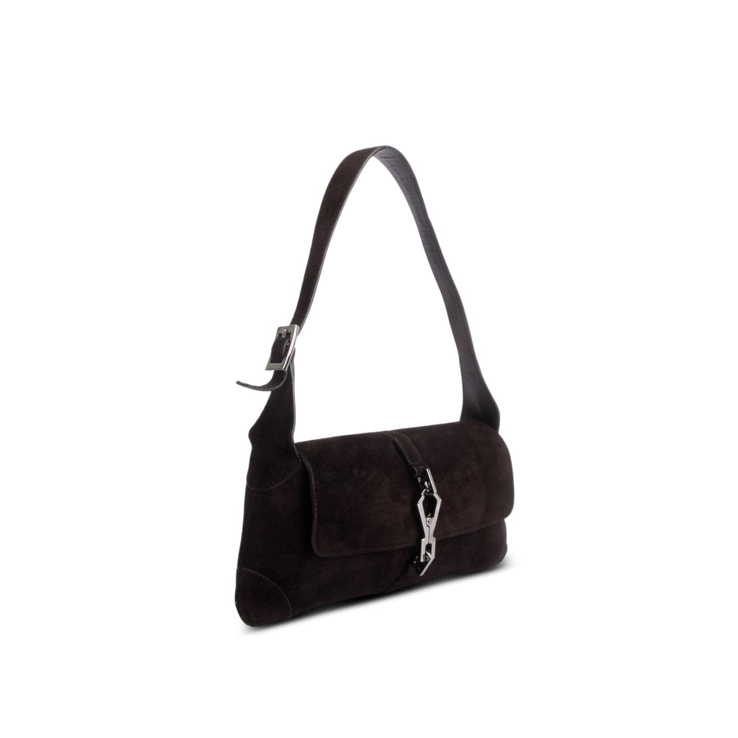 Gucci Vintage Brown Suede Micro Jackie