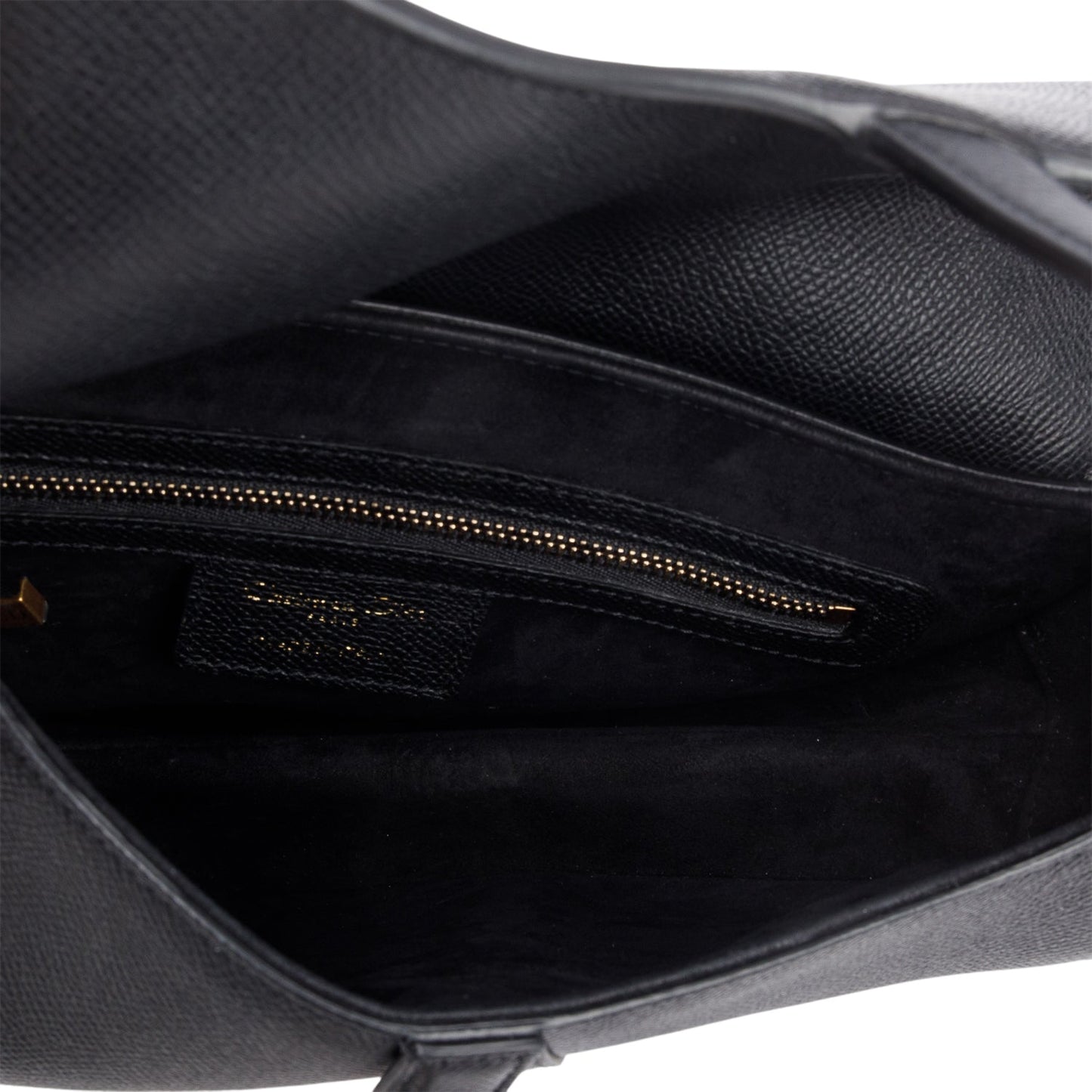 Christian Dior 2022 Black Grained Calfskin Saddle Bag