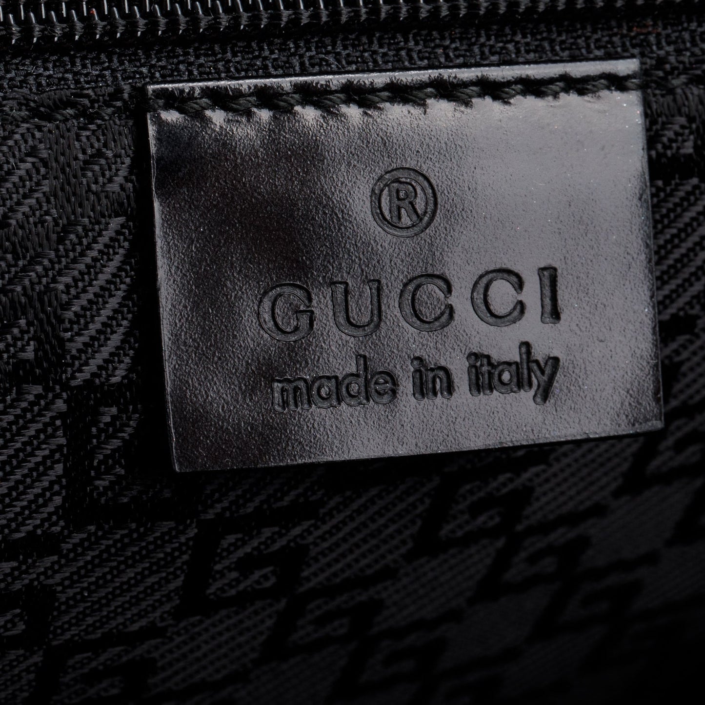 Gucci Vintage Black Patent Leather Mini Bag