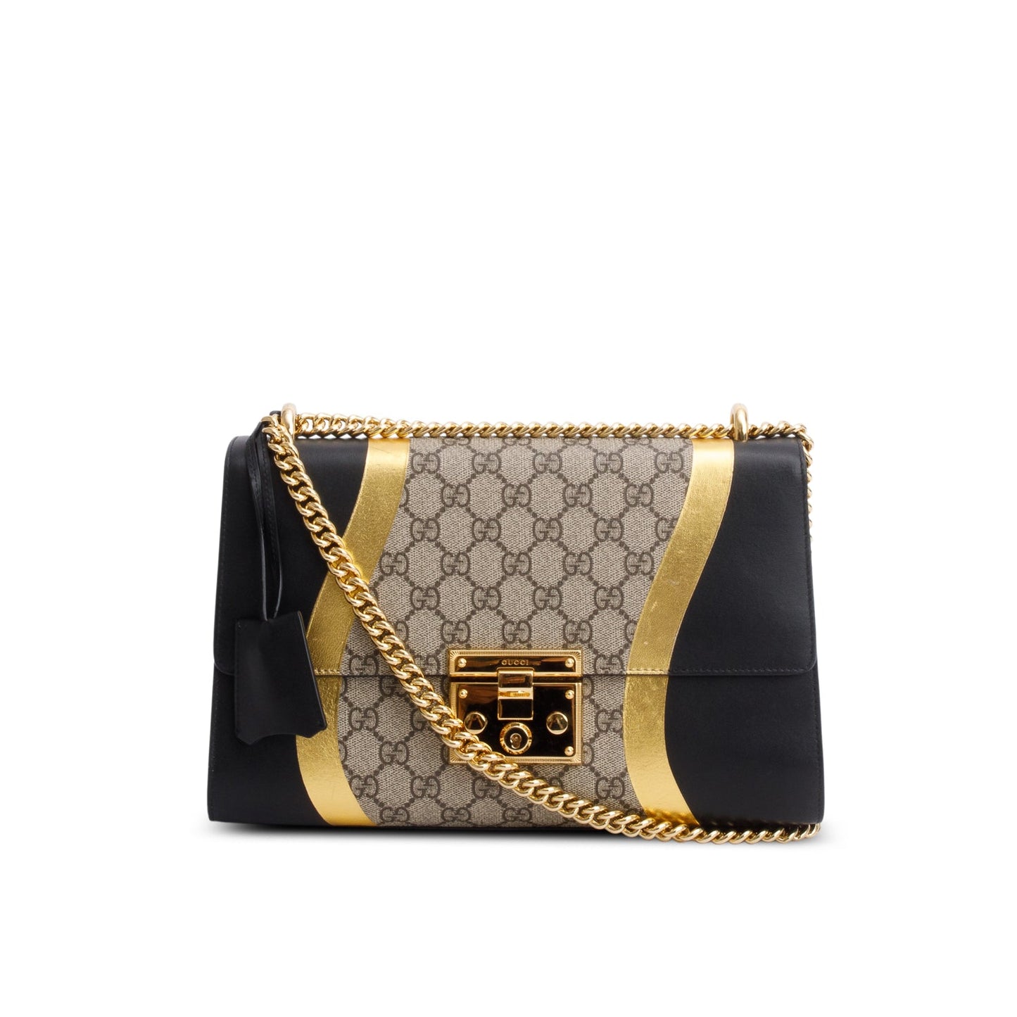Gucci GG Supreme Monogram Medium Padlock Shoulder Bag