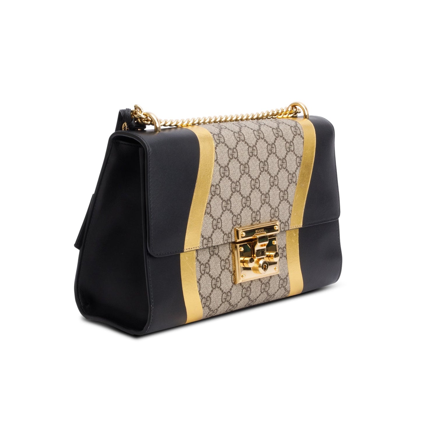 Gucci GG Supreme Monogram Medium Padlock Shoulder Bag