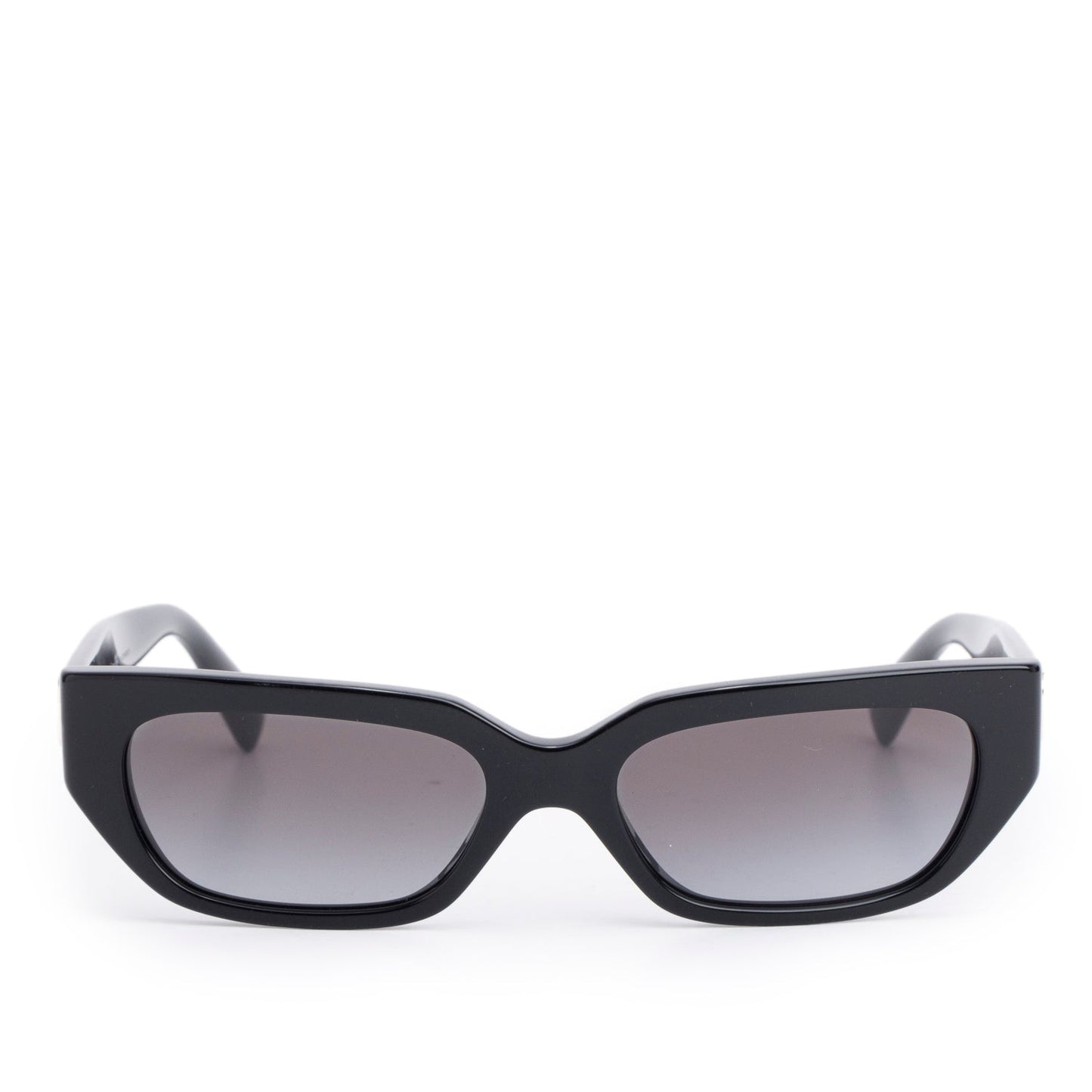 Valentino VA4080 Black Acetate VLogo Rectangle Sunglasses