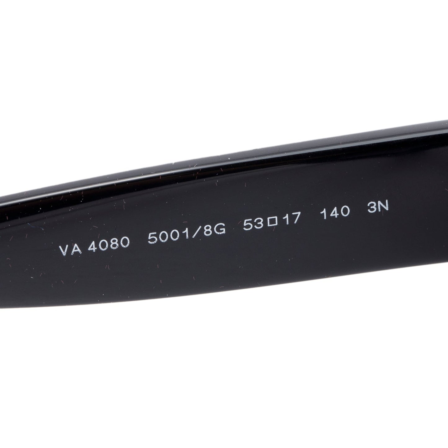 Valentino VA4080 Black Acetate VLogo Rectangle Sunglasses