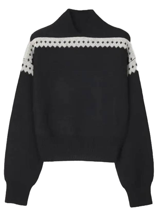 Luxury Saint Laurent Trending 2025 Contrast Trim Effect Knit Top Black