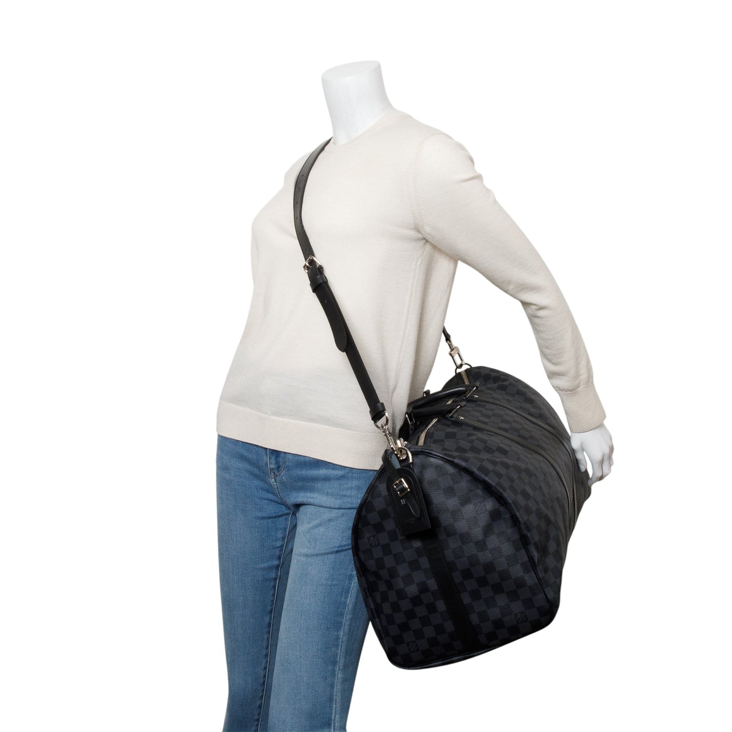 Louis Vuitton Damier Graphite Keepall Bandouliere 55