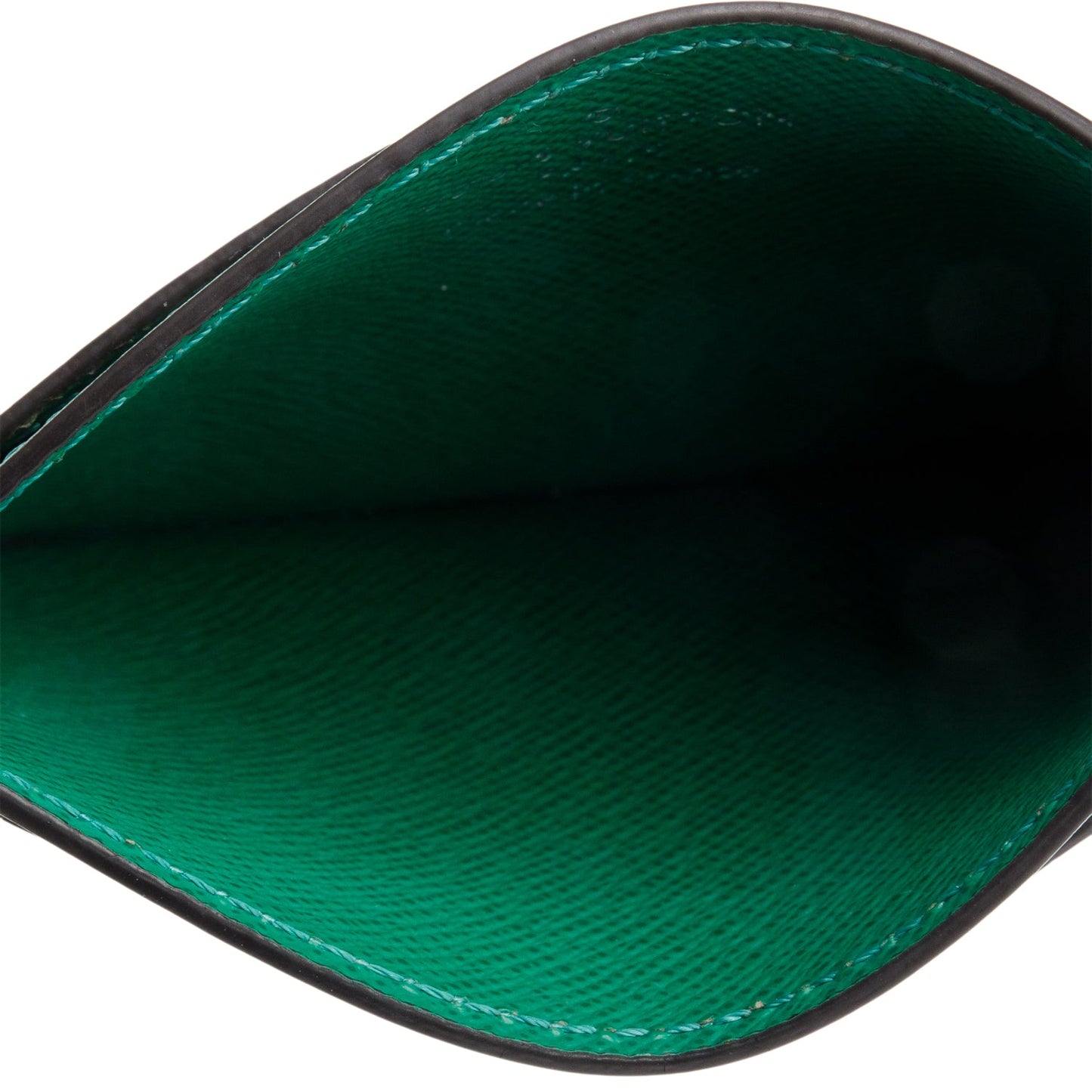 Louis Vuitton Monogram Green Leather Card Holder