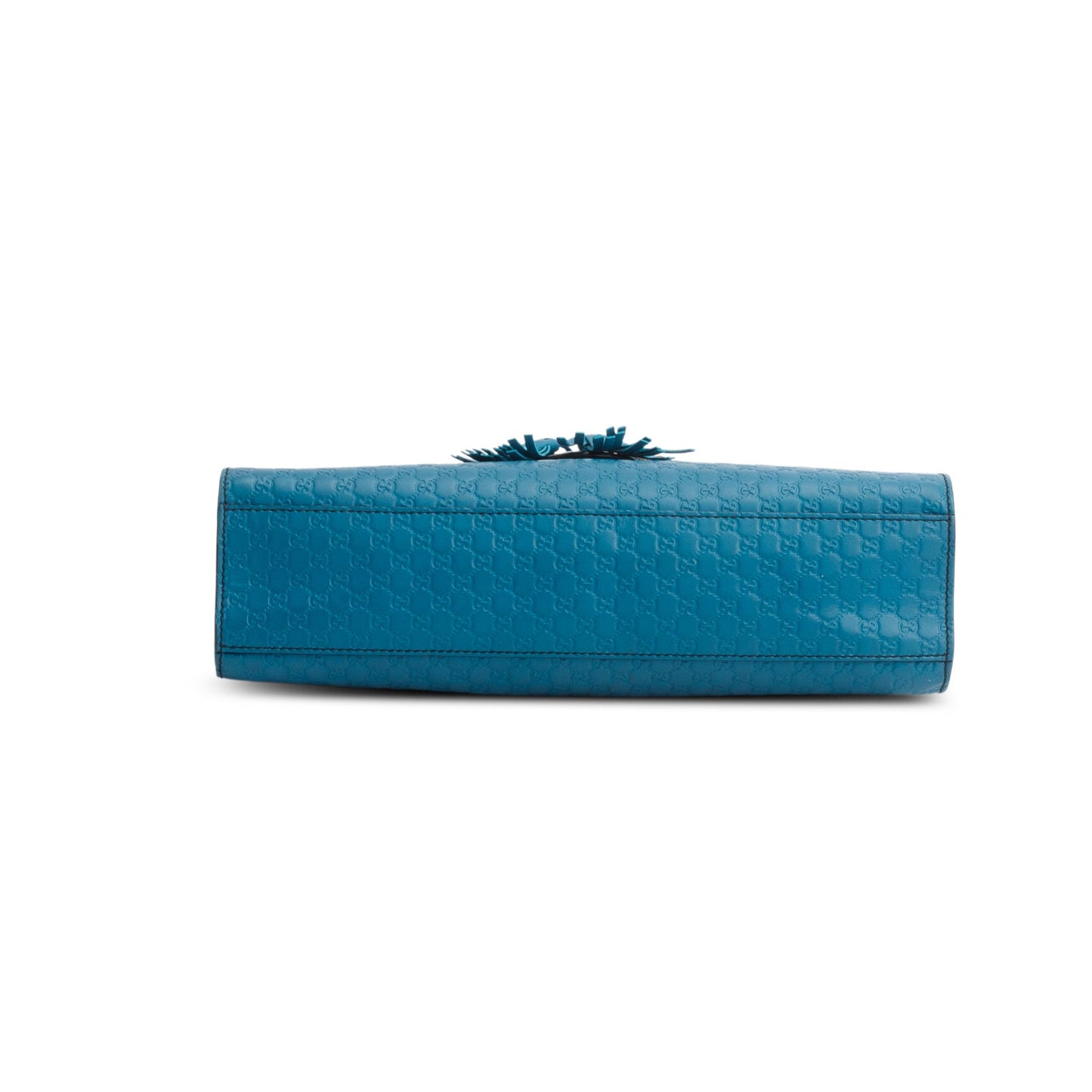 Gucci Teal Microguccissima Leather Medium Emily Chain Shoulder Bag