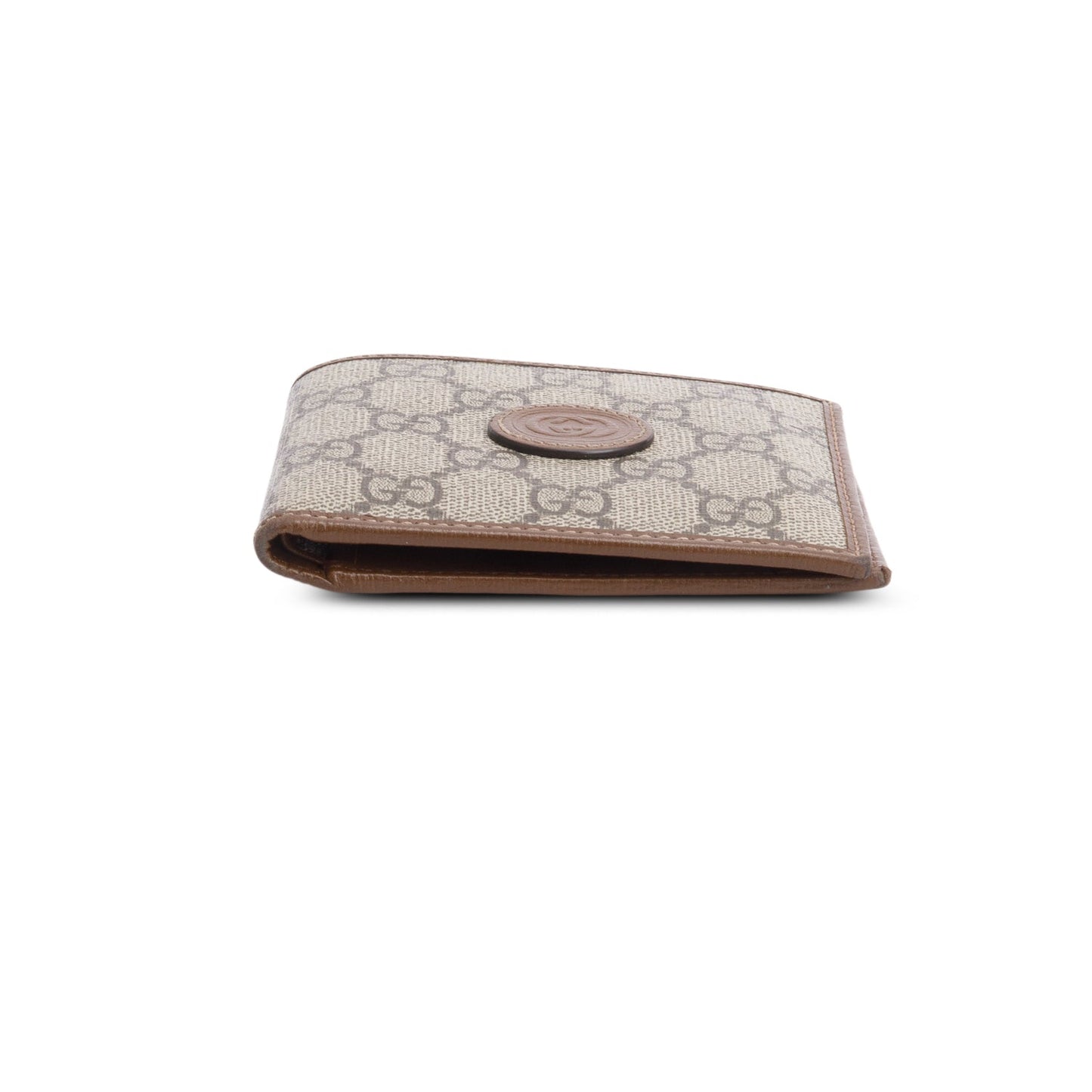 Gucci Beige GG Supreme Interlocking G Bifold Wallet