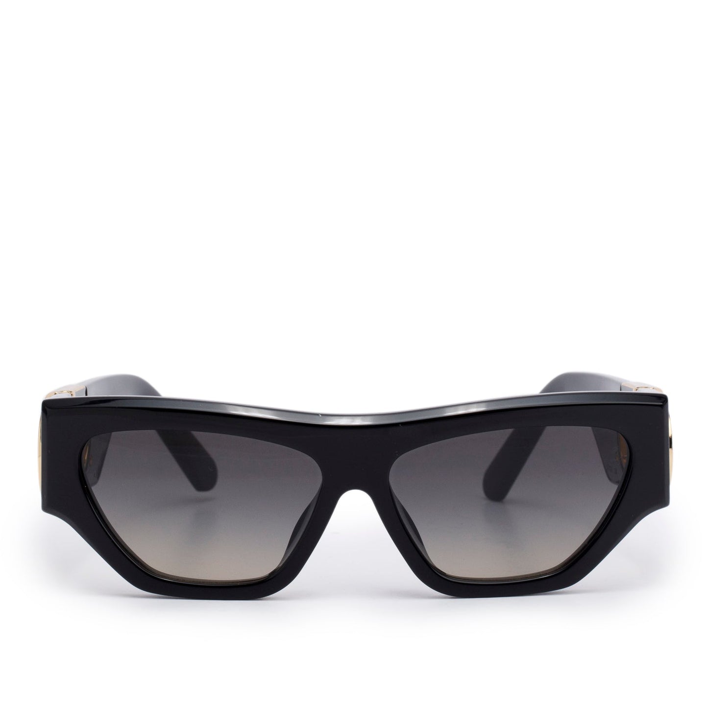Louis Vuitton 2022 Z1661E Black Acetate LV Link Cat-Eye Sunglasses