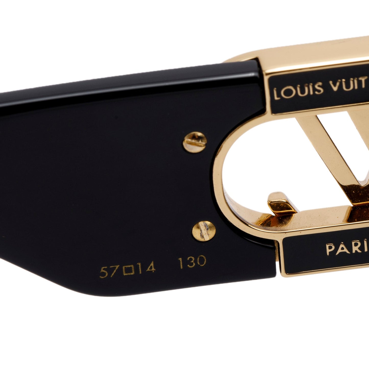 Louis Vuitton 2022 Z1661E Black Acetate LV Link Cat-Eye Sunglasses