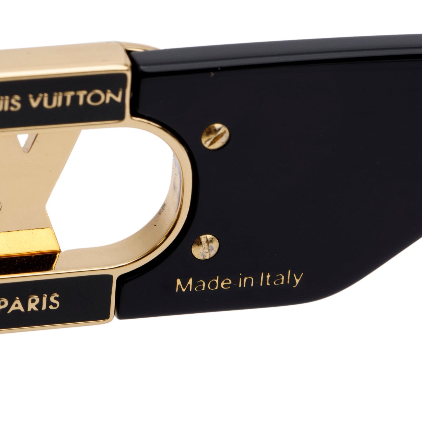 Louis Vuitton 2022 Z1661E Black Acetate LV Link Cat-Eye Sunglasses