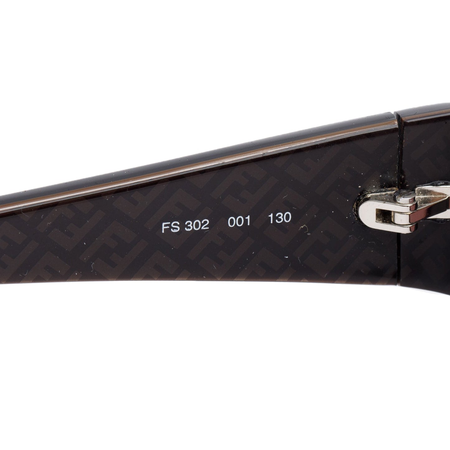 Fendi FS302 Brown Acetate Rectangle Sunglasses